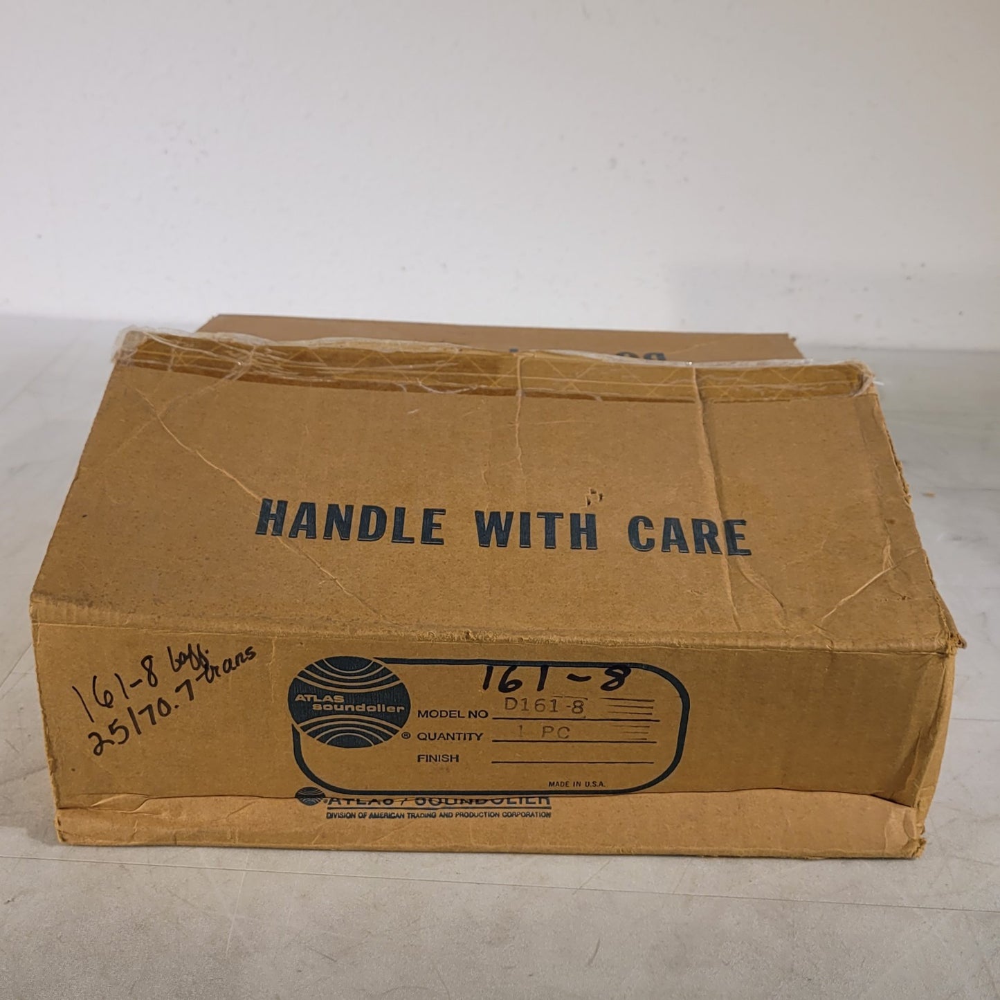 Atlas Soundolier 161-8 Ceiling Speaker with White Mounting Plate 8" Speaker