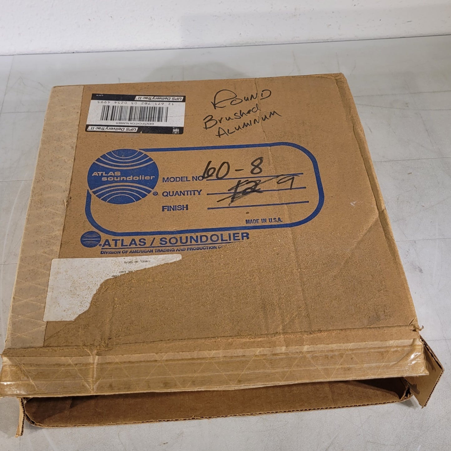 Atlas Sound 60-8 General Purpose 8" Baffle Aluminum with Hardware