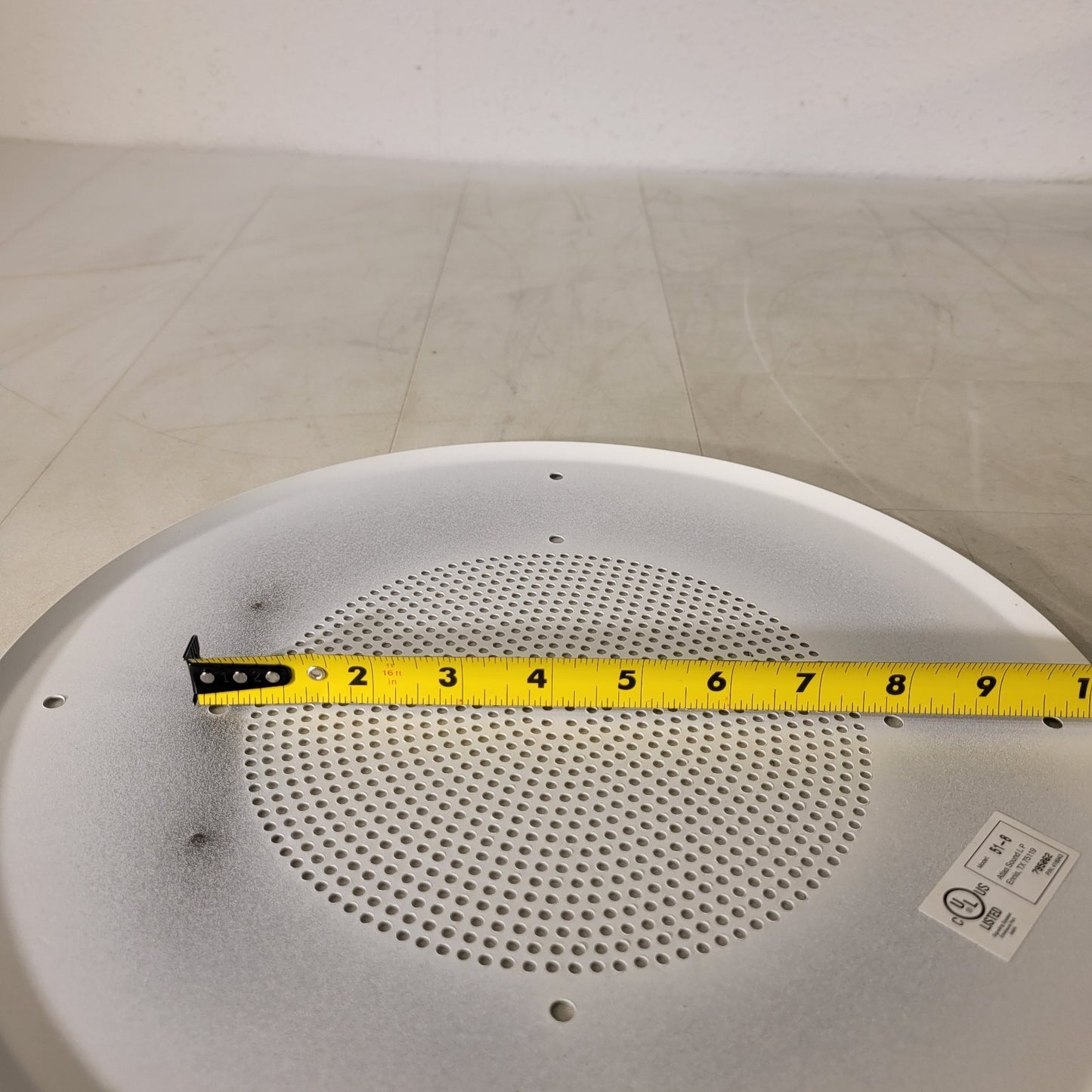 Atlas Sound 51-8 General Purpose 8" Baffle White Speaker Cover