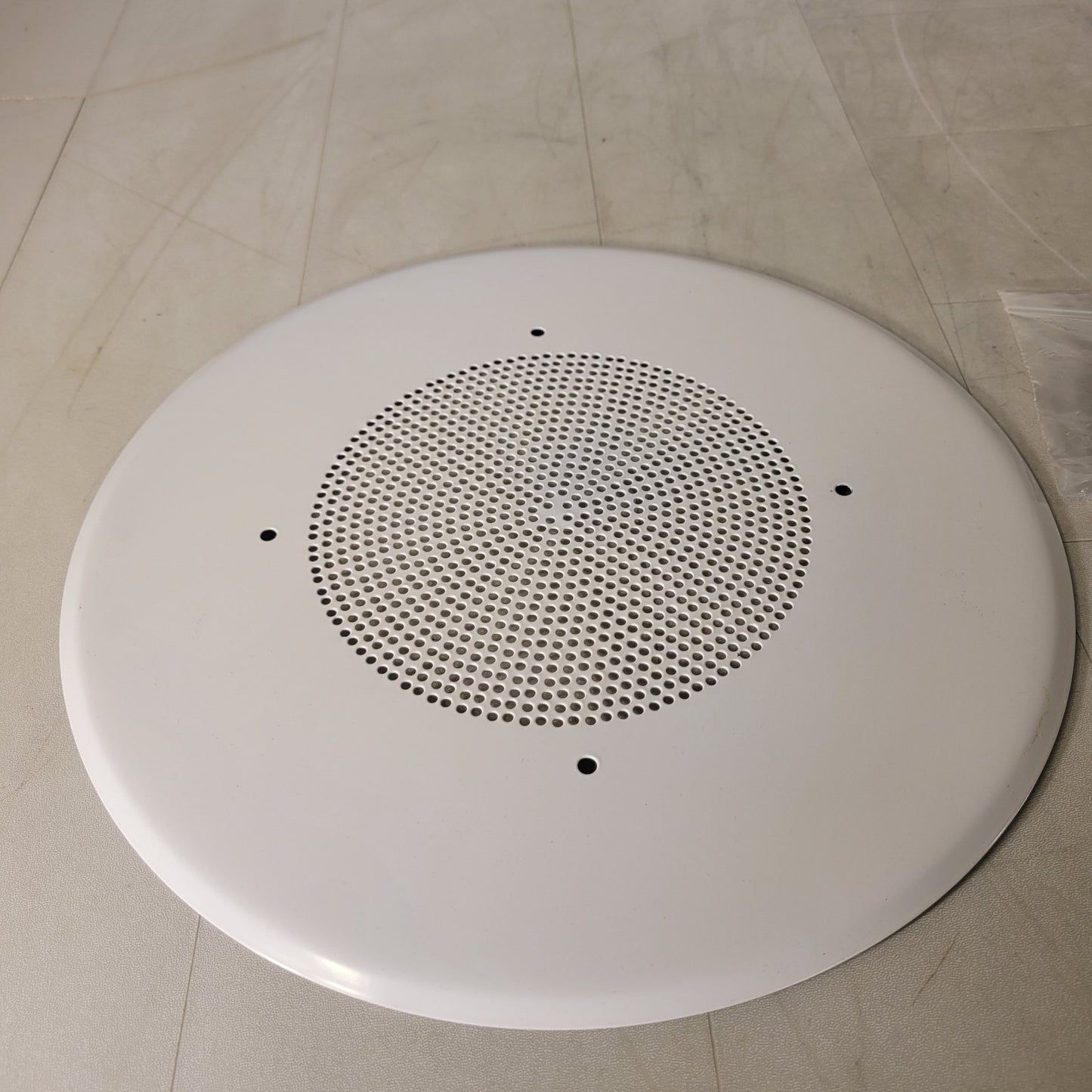 General Purpose 8" Speaker Baffle White with Hardware Cover