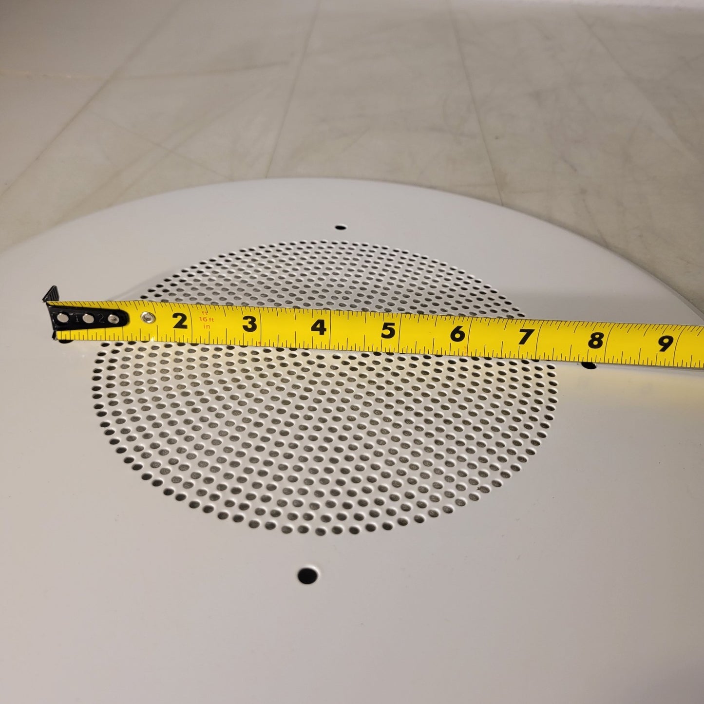 General Purpose 8" Speaker Baffle White with Hardware Cover