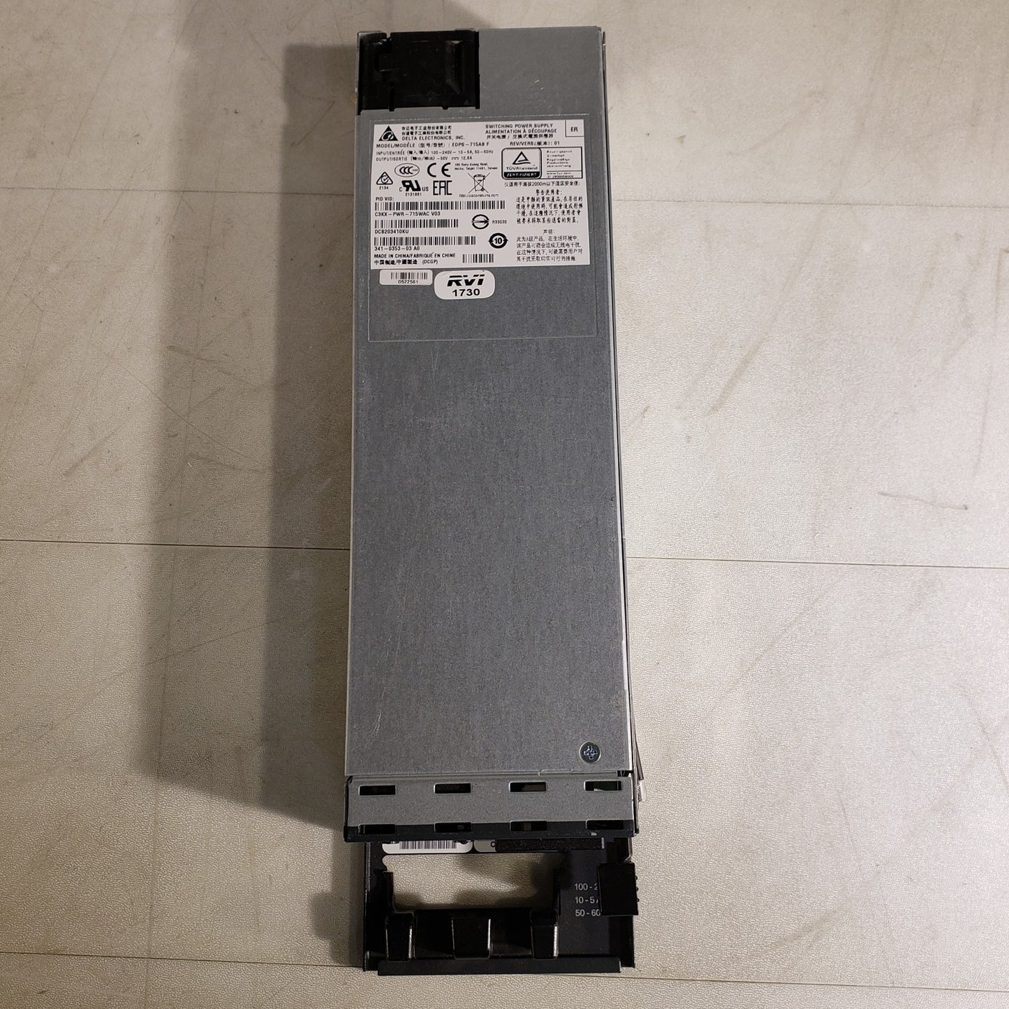 Delta Electronics EDPS-715AB F Switching Power Supply C3KX-PWR-715WAC