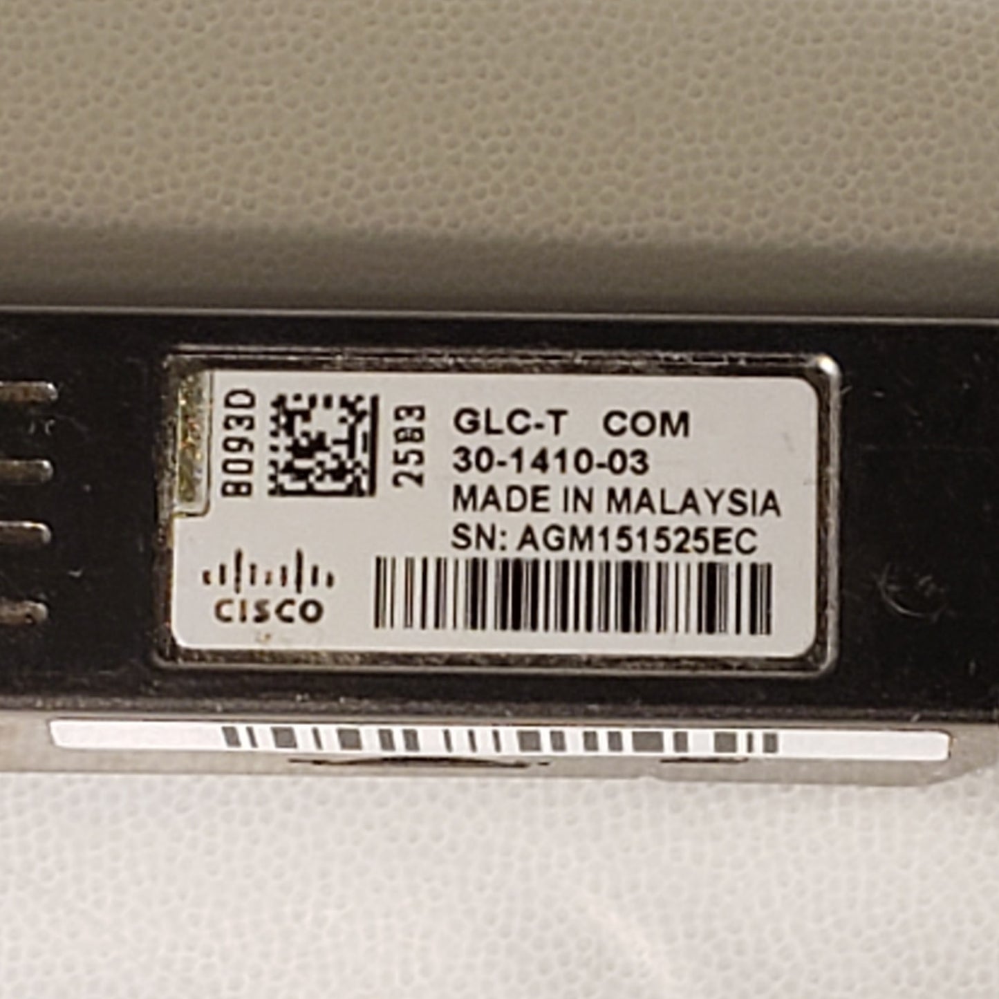 Cisco Systems 30-1410-03 GLC-T COM Fibre Channel SFP Transceiver Module