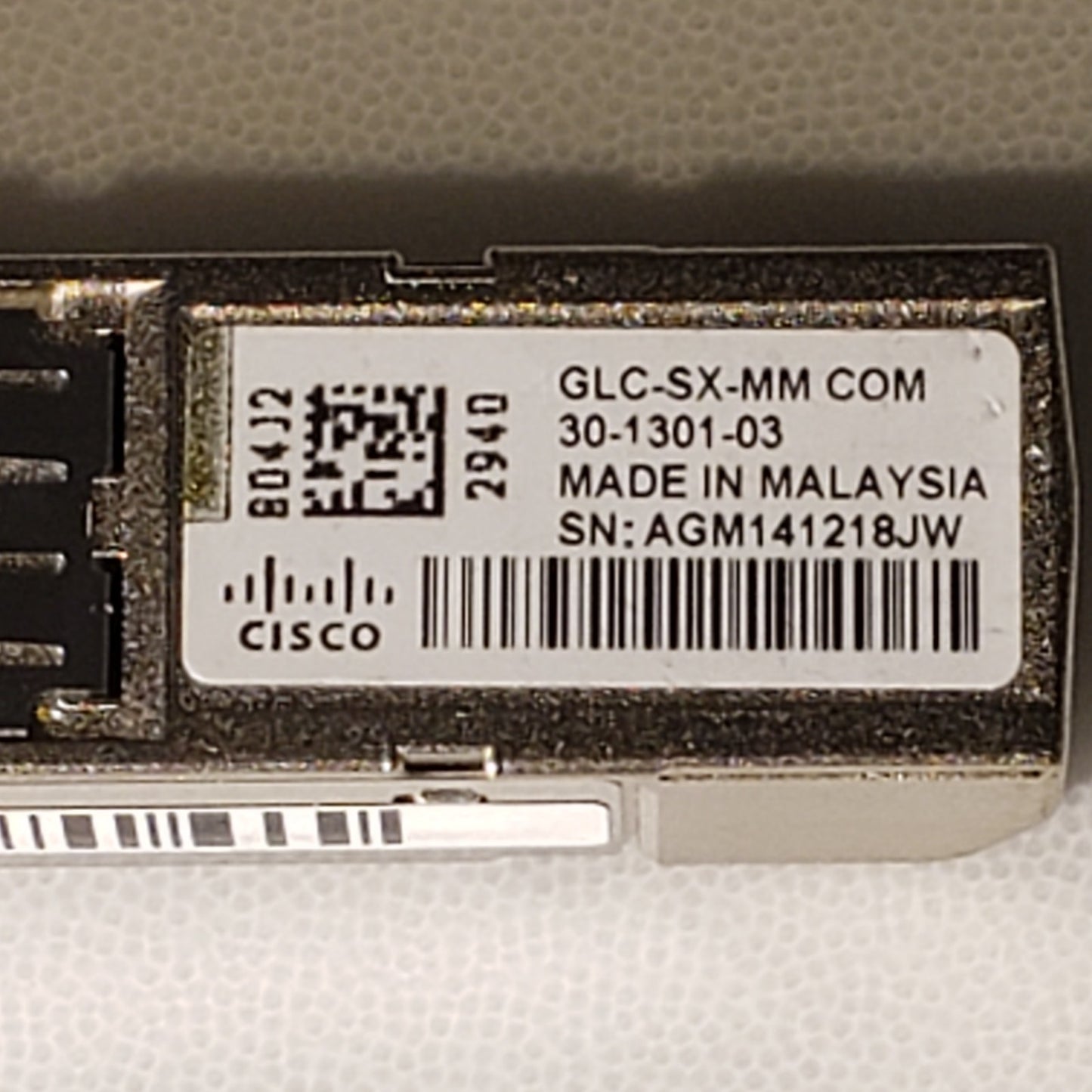 Cisco Systems 30-1301-03 GLC-SX-MM Fibre Channel SFP Transceiver Module