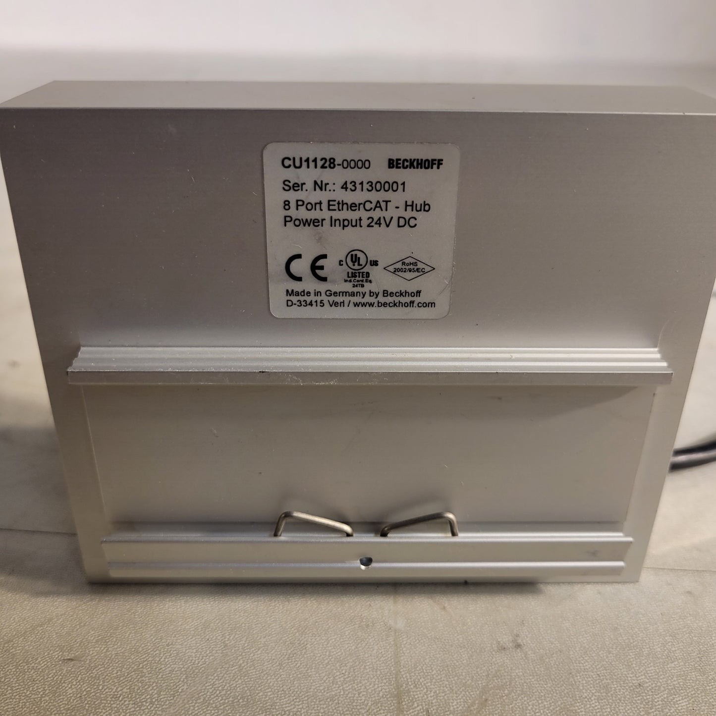 Beckhoff CU1128 8-port Ethercat Hub Ethernet Powered Junction Box w Power Supply