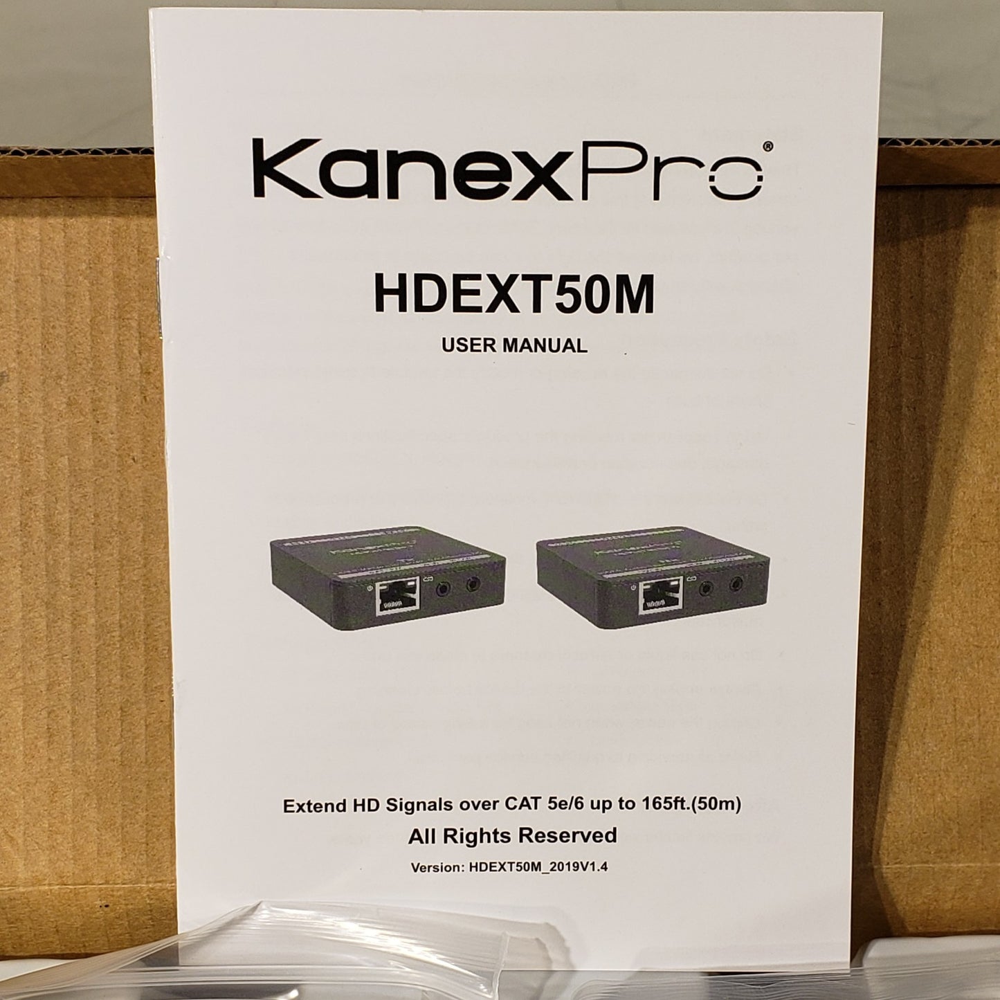 KanexPro HDEXT50M HDMI Extender Ober CAT5e/6 Up To 165FT