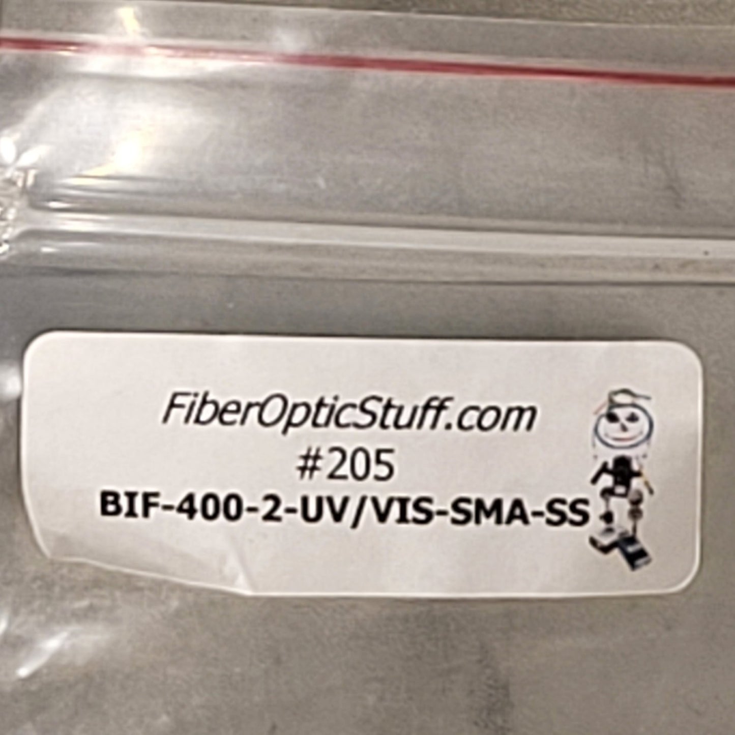 FiberOpticStuff BIF-400-2-UV/VIS-SMA-SS Bifurcated Flexible Armored Fiber Optic