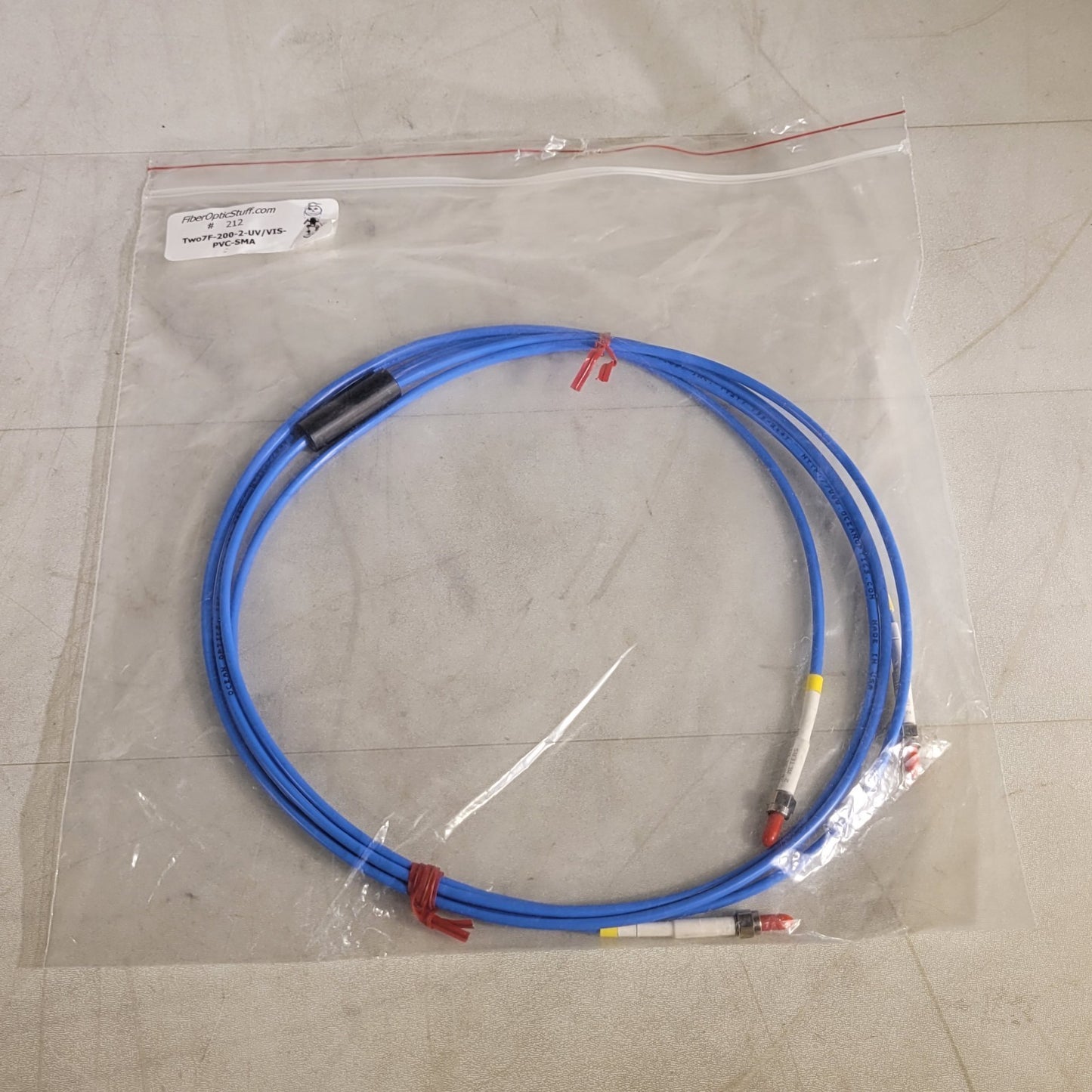 Fiber Optic Two7F-200-2-UV/VIS-PVC-SMA Bifurcated Fiber Optic Cable 300-1100 nm