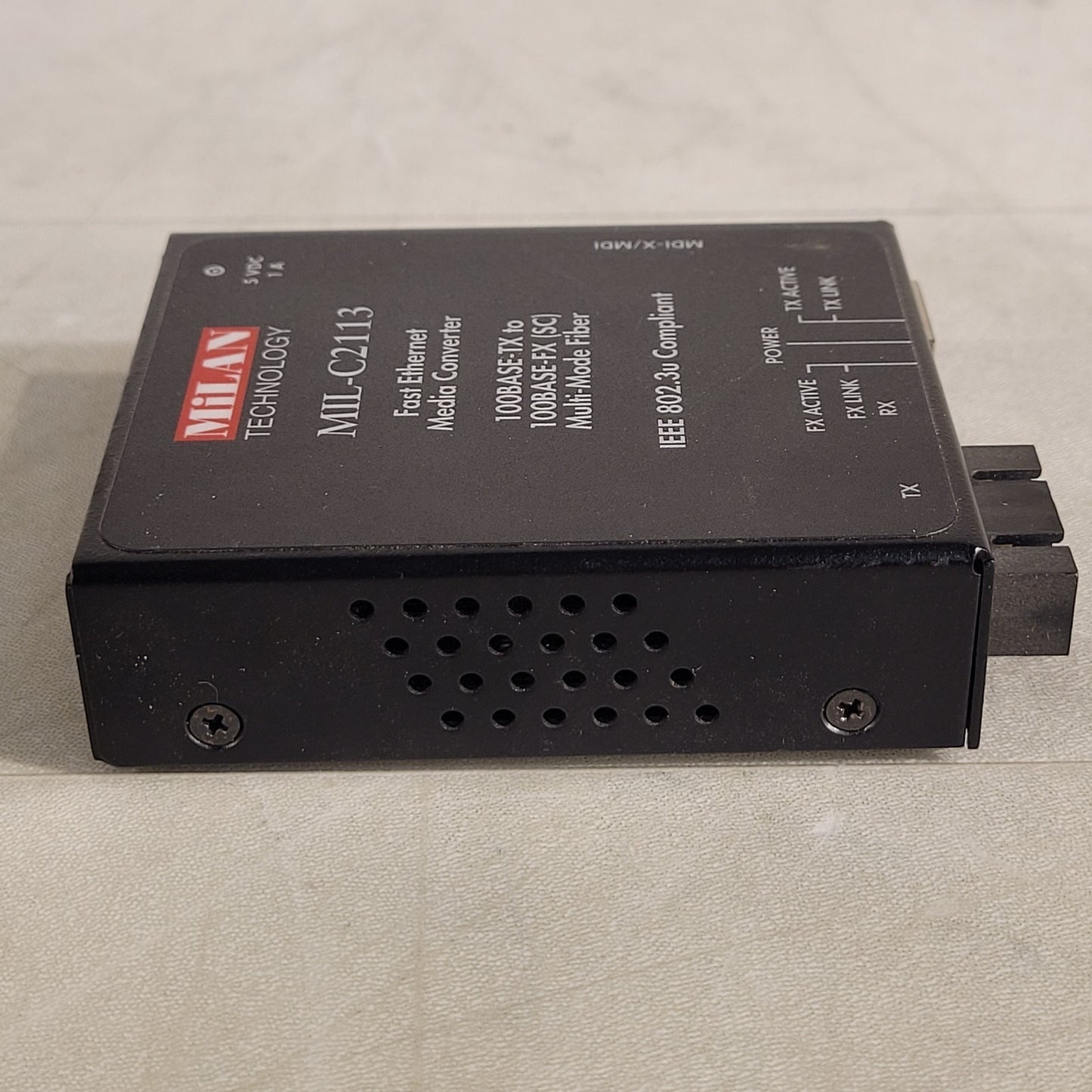 Milan Tech MIL-C2113 Fast Ethernet Media Converter 100Base-TX to 100Base-FX