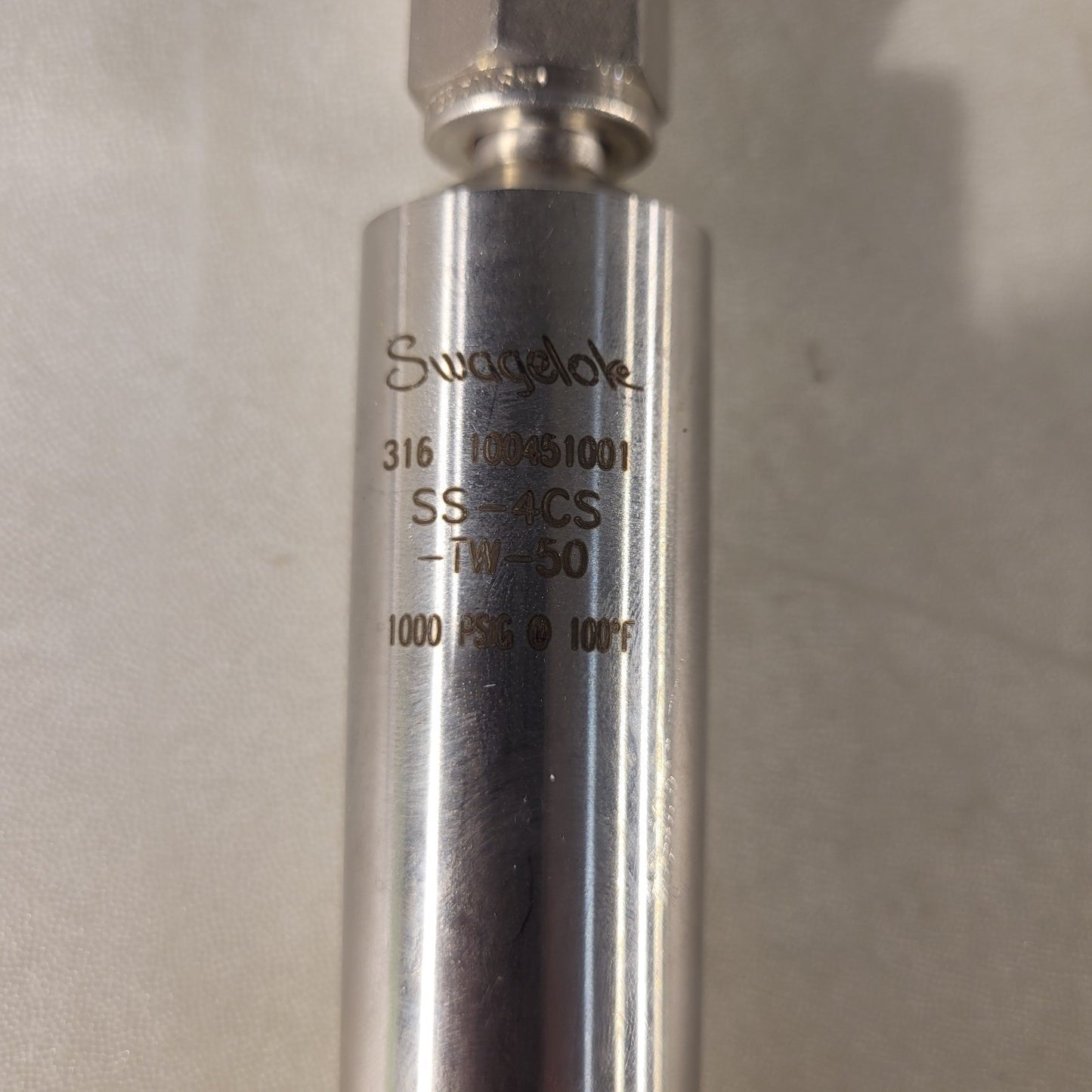 Swagelok SS-4CS-TW-50 Single Ended Miniature Sample Cylinder 316 Stainless