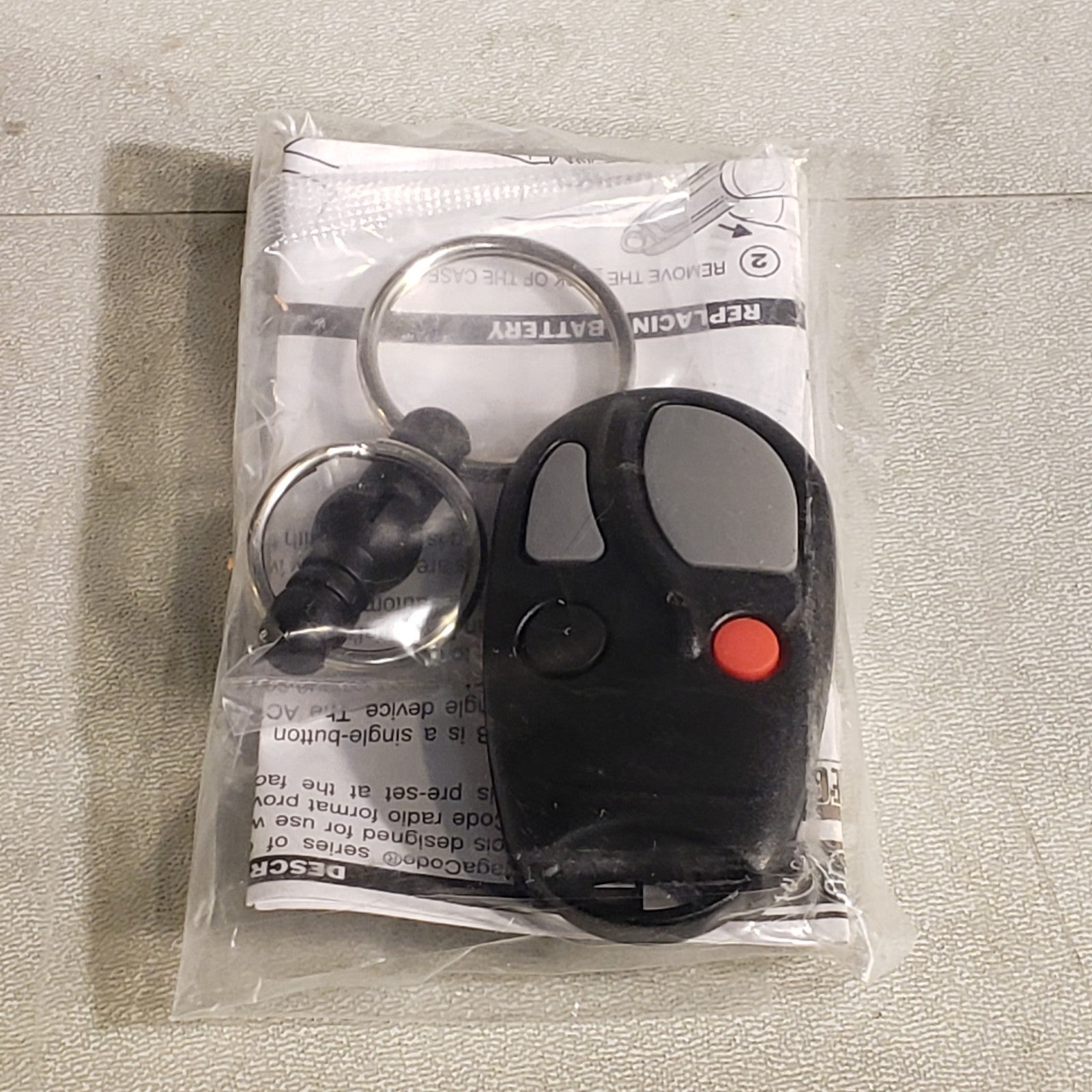 Keri Linear ACT-34B 4-Channel Block Coded Key Ring Transmitter Program ...