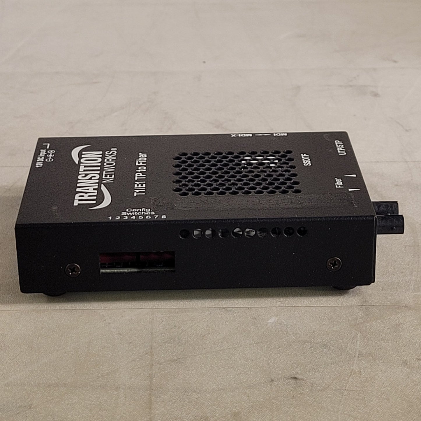 Transition Networks T1/E1 TP to Fiber Media Converter SSDTF1027-120
