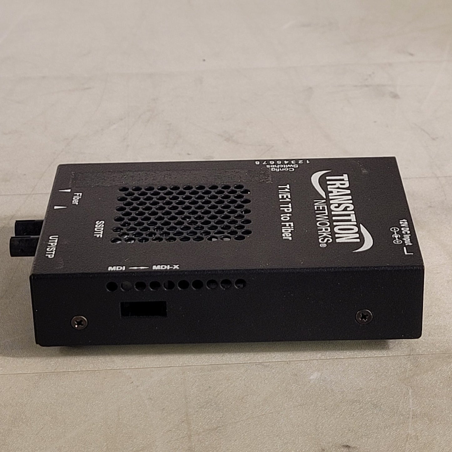 Transition Networks T1/E1 TP to Fiber Media Converter SSDTF1027-120