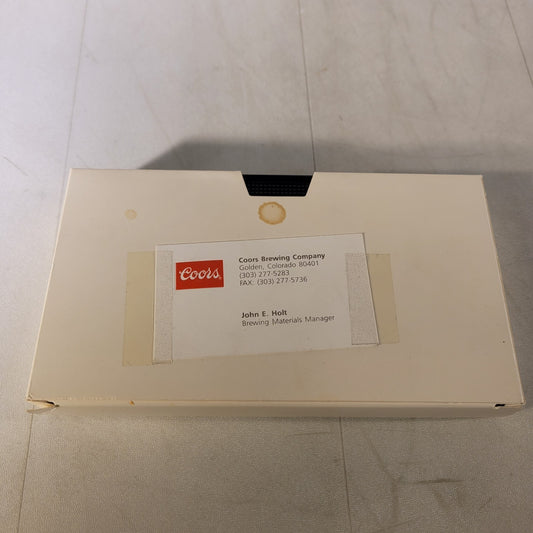 Golden Grains: Coors Barley Story VHS And Case Informational Video 9/21/1992