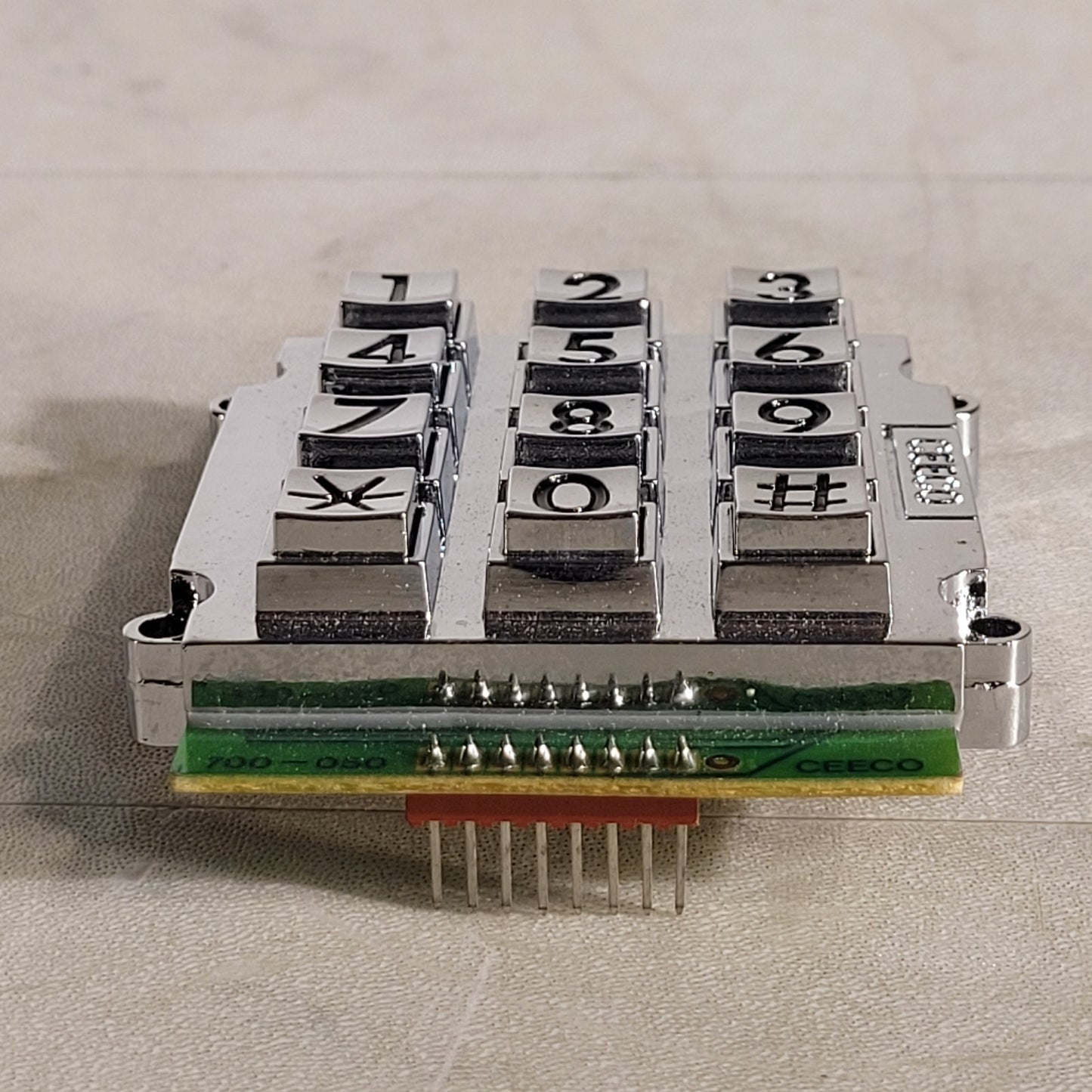 Ceeco 700-050 Key Pad Silver Replacement Keypad Metal Mechanical