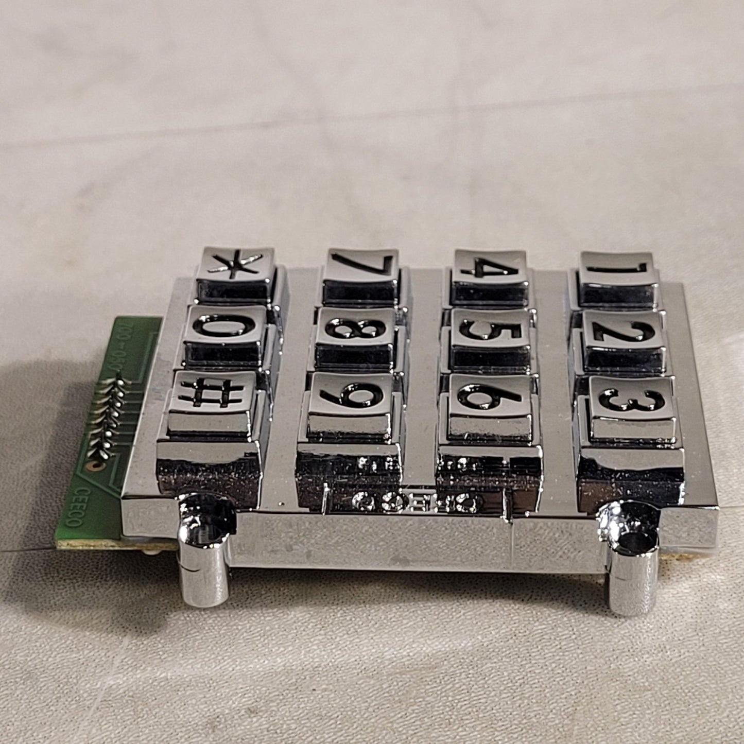 Ceeco 700-050 Key Pad Silver Replacement Keypad Metal Mechanical