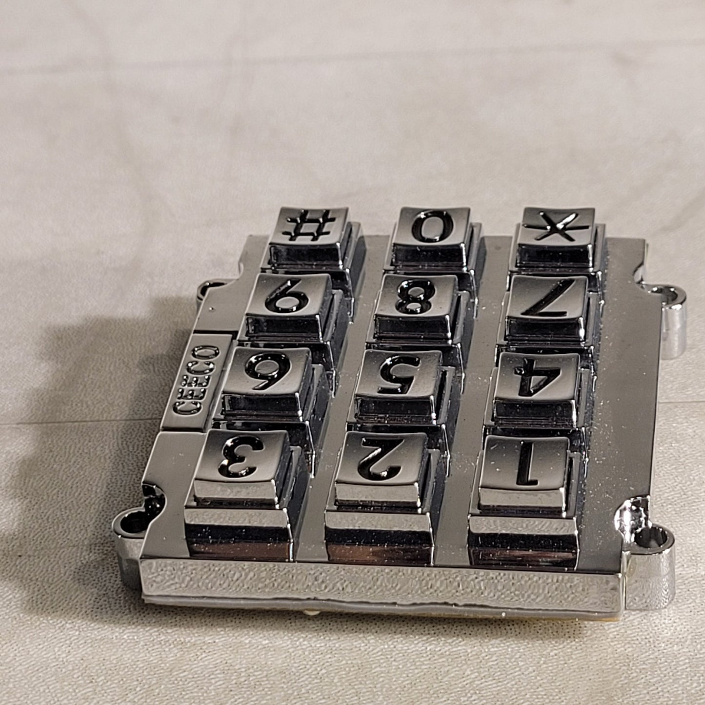 Ceeco 700-050 Key Pad Silver Replacement Keypad Metal Mechanical