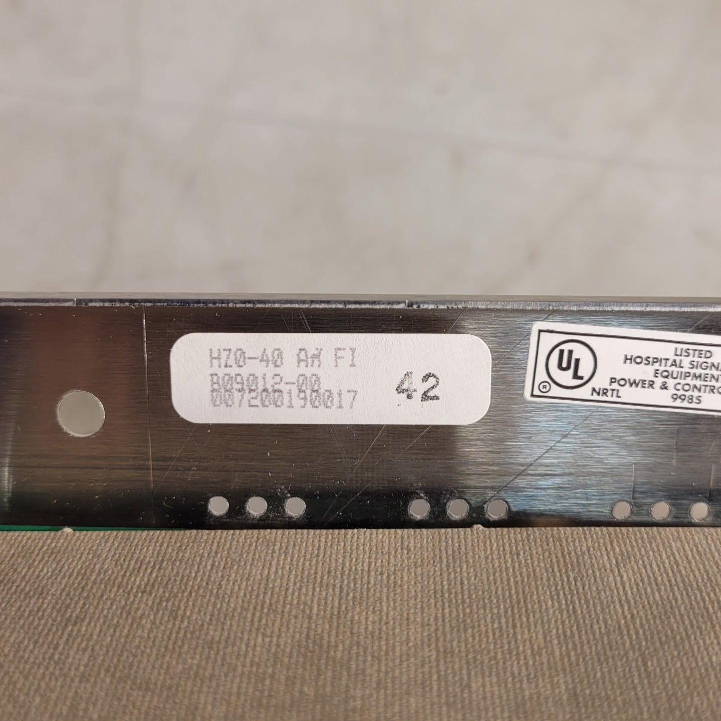 Fisher Berkeley HZ0-40 Call Light Panel Green Red Yellow White Lights HZO-40