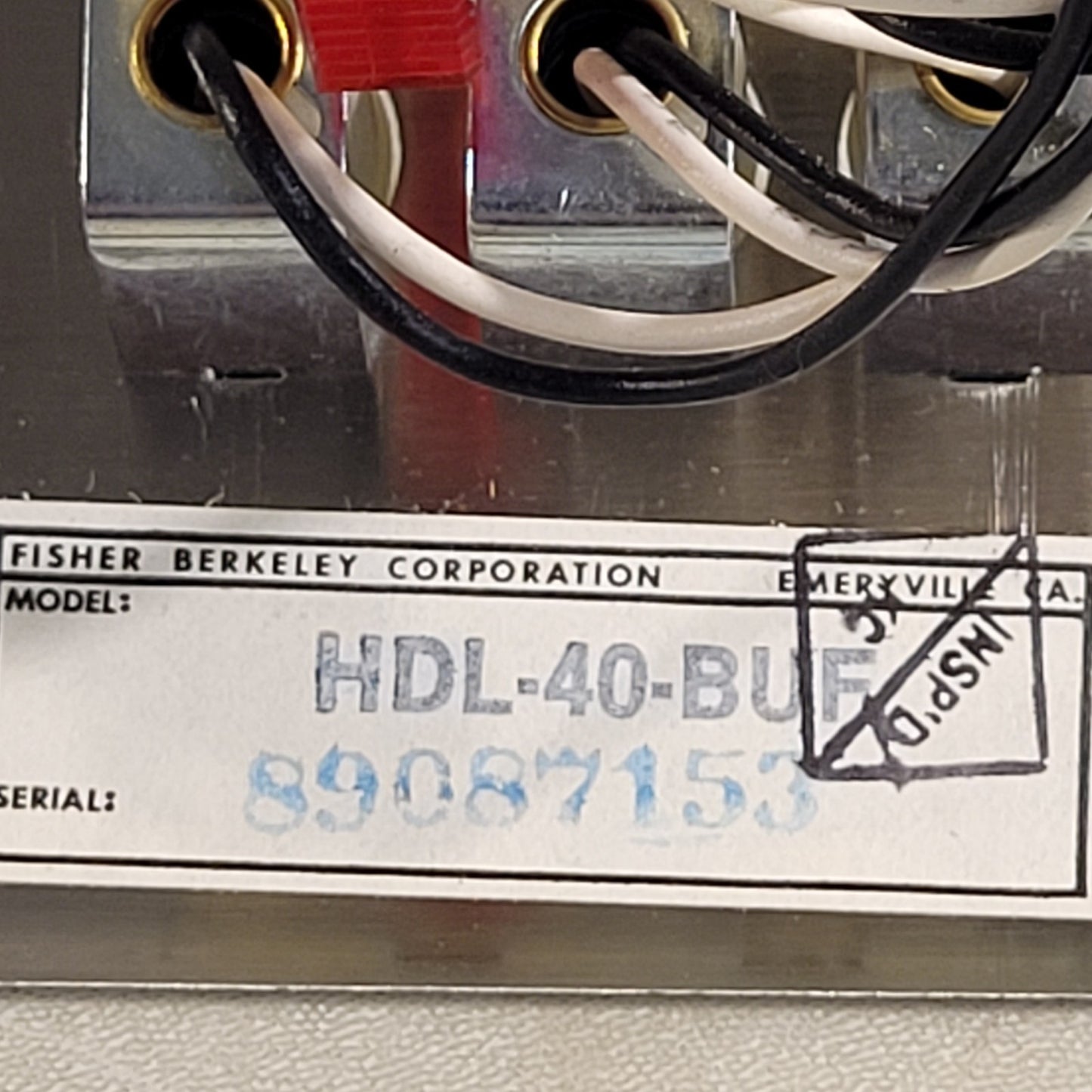 Fisher Berkeley HDL-40-BU Hospital Red Yellow White Signaling Lights 4-Light