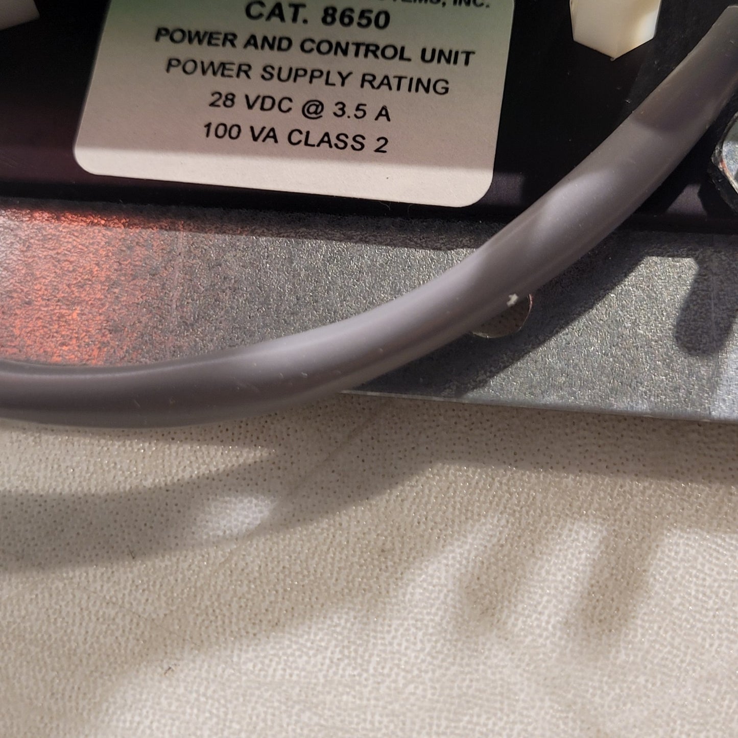 Jeron 8650 Power Supply And Control Unit 28VDC 3.5A