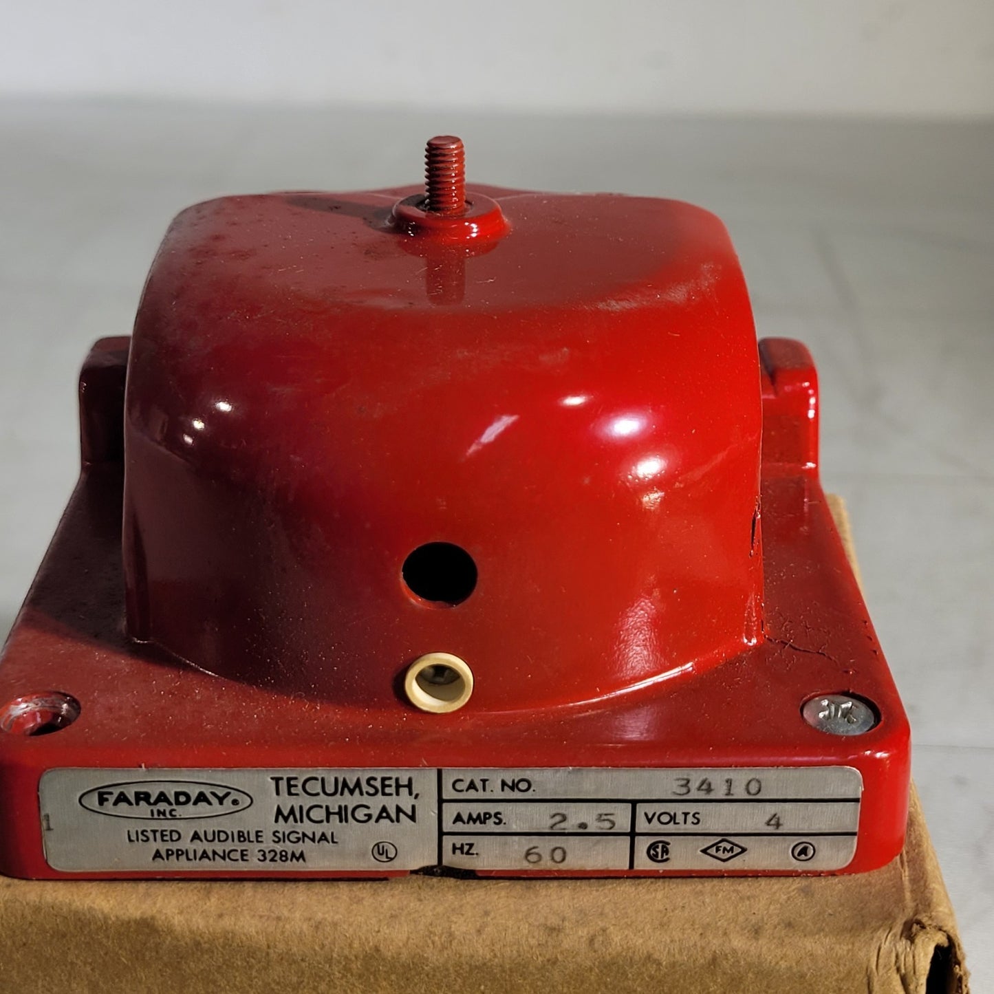FOS Faraday 3410 Red Bell Standard Electric Time P/N 009843