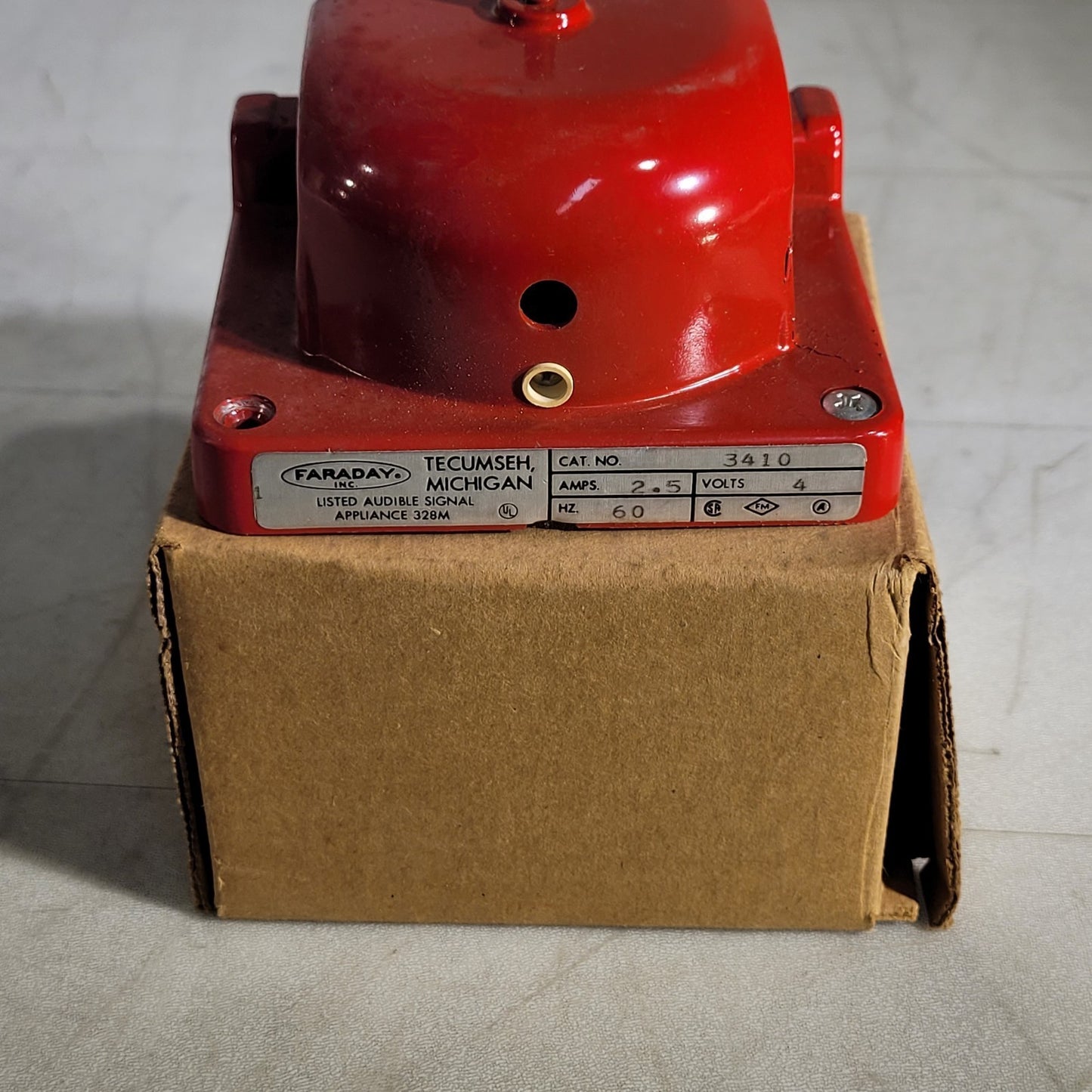 FOS Faraday 3410 Red Bell Standard Electric Time P/N 009843