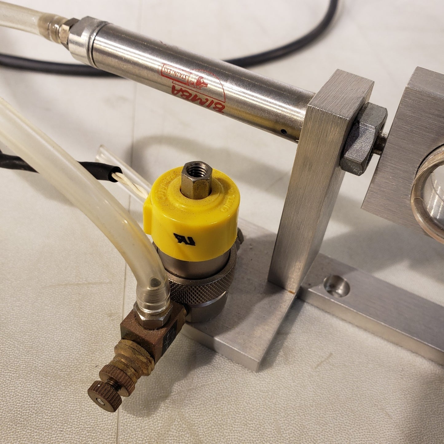 Filter Actuator Solenoid Clippard Evo-3-12 Custom Mount Bimba Cylinder 5-Pin DIN