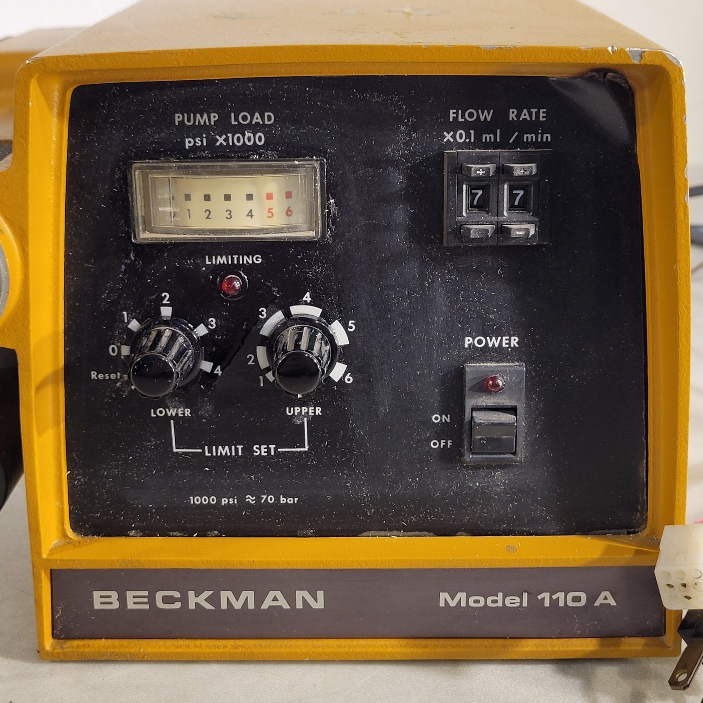 Beckman Model 110A Liquid Chromatograph Pump 115v Solvent Delivery Pump
