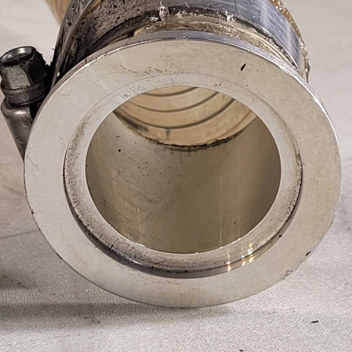 ISO KF40 NW40 Vacuum Hose 10ft 2.16" OD Metal Winding Reinforced High Vacuum UHV