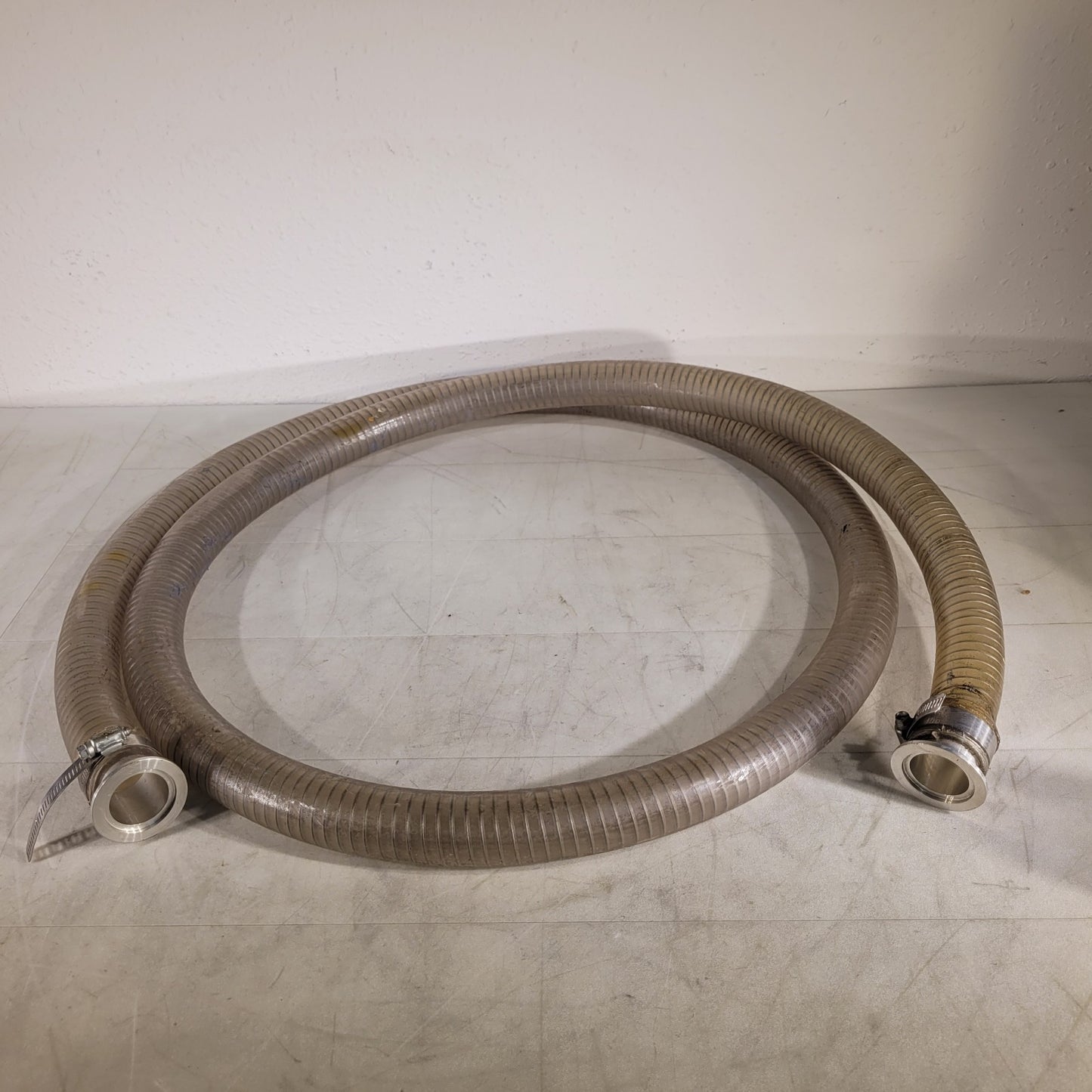ISO KF40 NW40 Vacuum Hose 10ft 2.16" OD Metal Winding Reinforced High Vacuum UHV