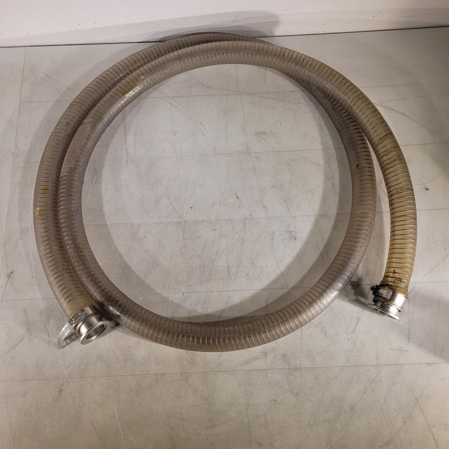 ISO KF40 NW40 Vacuum Hose 10ft 2.16" OD Metal Winding Reinforced High Vacuum UHV