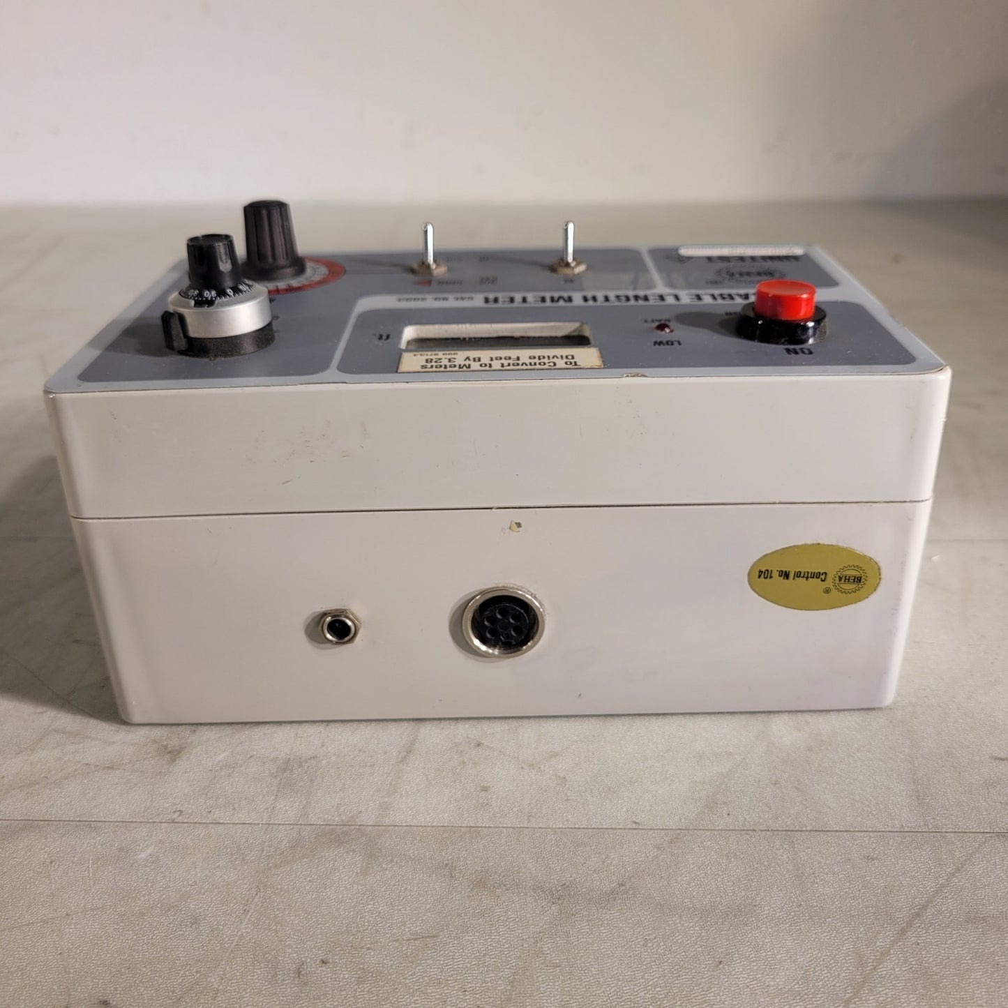 *Needs New Battery* Beha CLM Catalog #2003 Unitest Cable Length Meter 12 VDC
