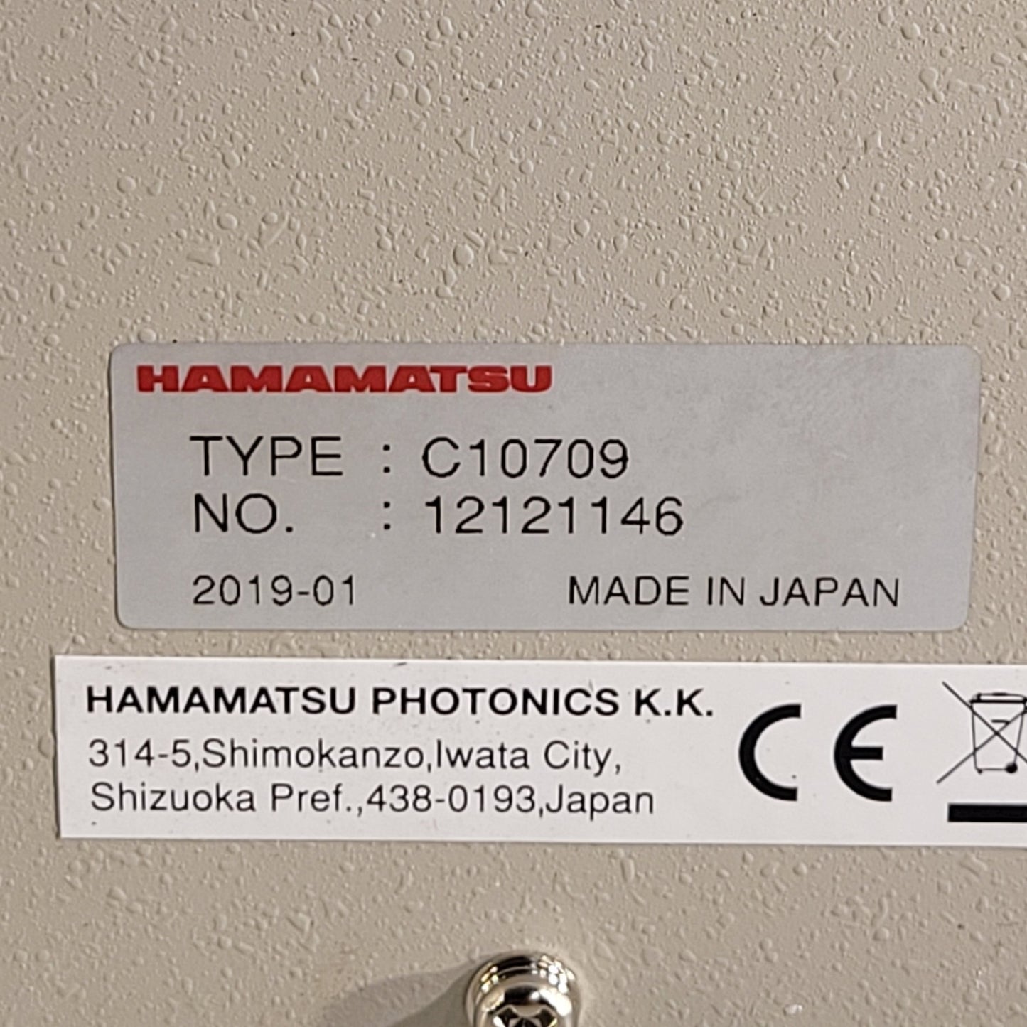 Hamamatsu C10709 Power Supply Unit for Photosensor Photomultiplier Tube Modules