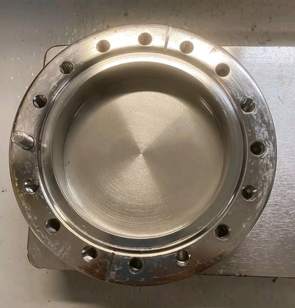 HVA 6" CF Conflat DN100CF Pneumatic Gate Valve High Vacuum SS 11211-0400 CF100