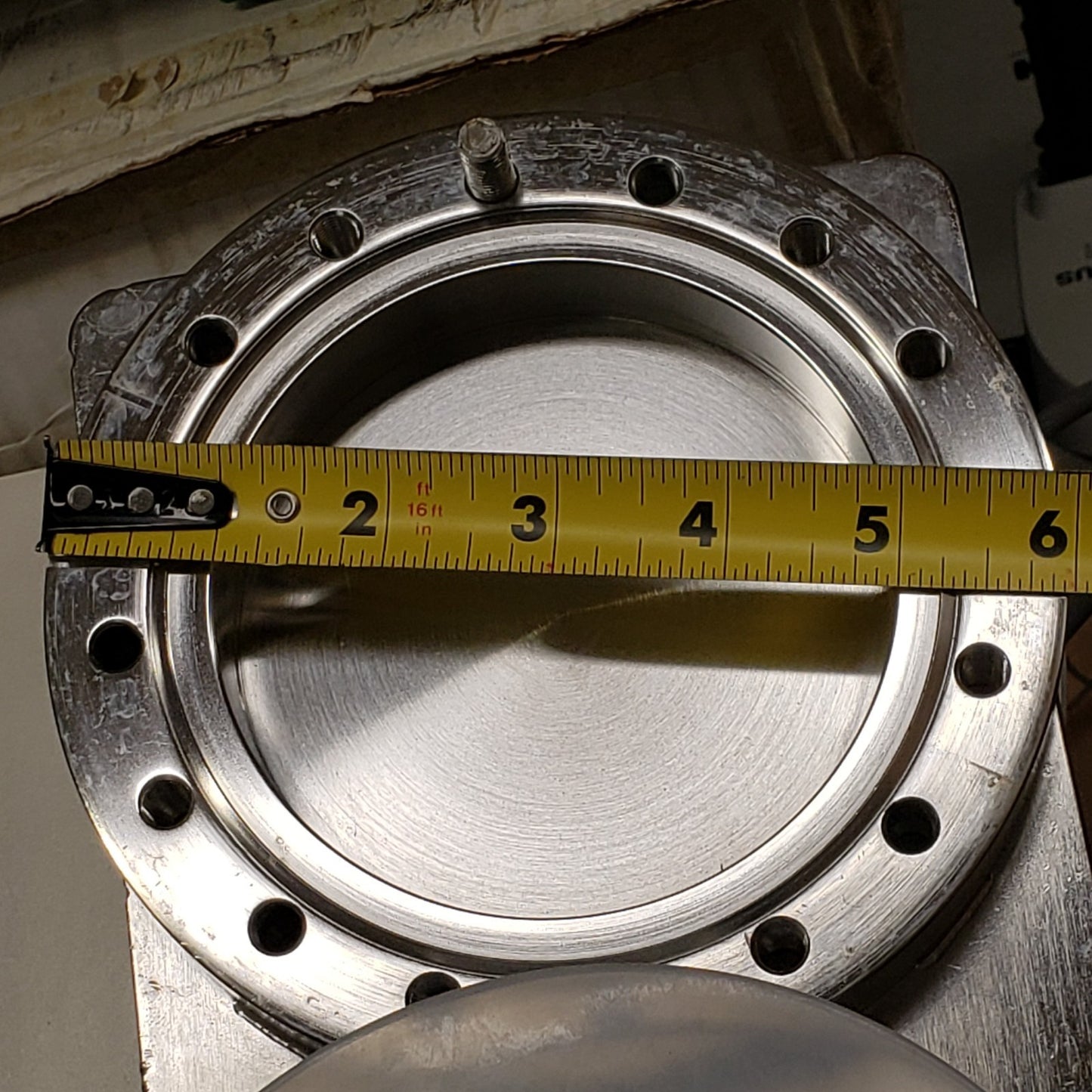 HVA 6" CF Conflat DN100CF Pneumatic Gate Valve High Vacuum SS 11211-0400 CF100