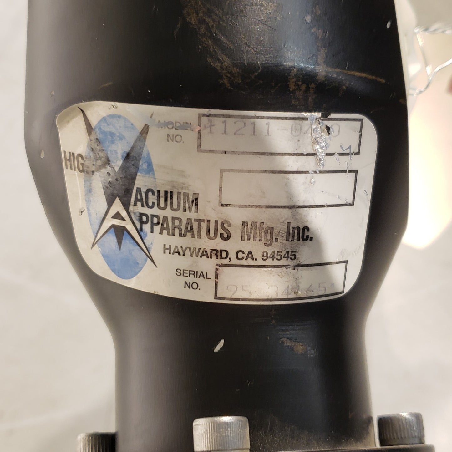 HVA 6" CF Conflat DN100CF Pneumatic Gate Valve High Vacuum SS 11211-0400 CF100