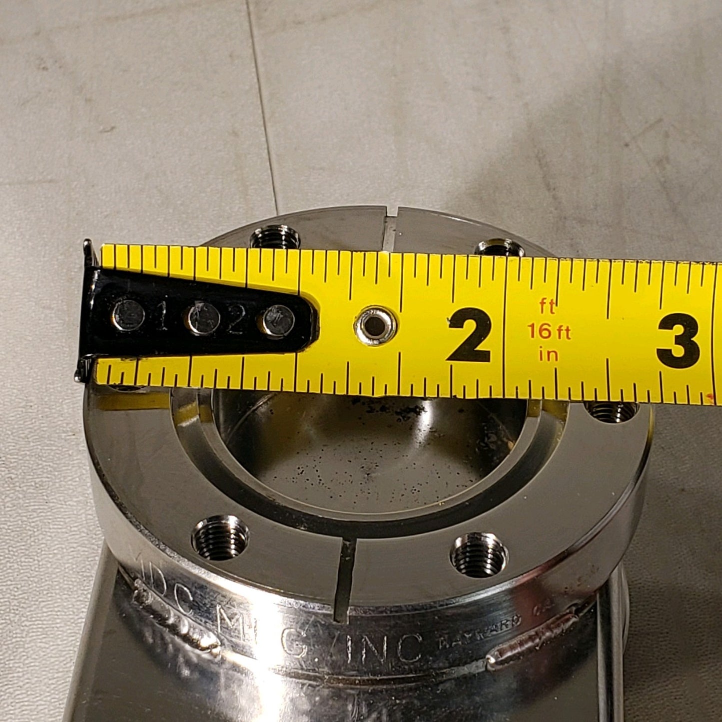 MDC 2.75" CF Conflat DN35CF Pneumatic Gate Valve High Vacuum SS GV-1500V-P-03