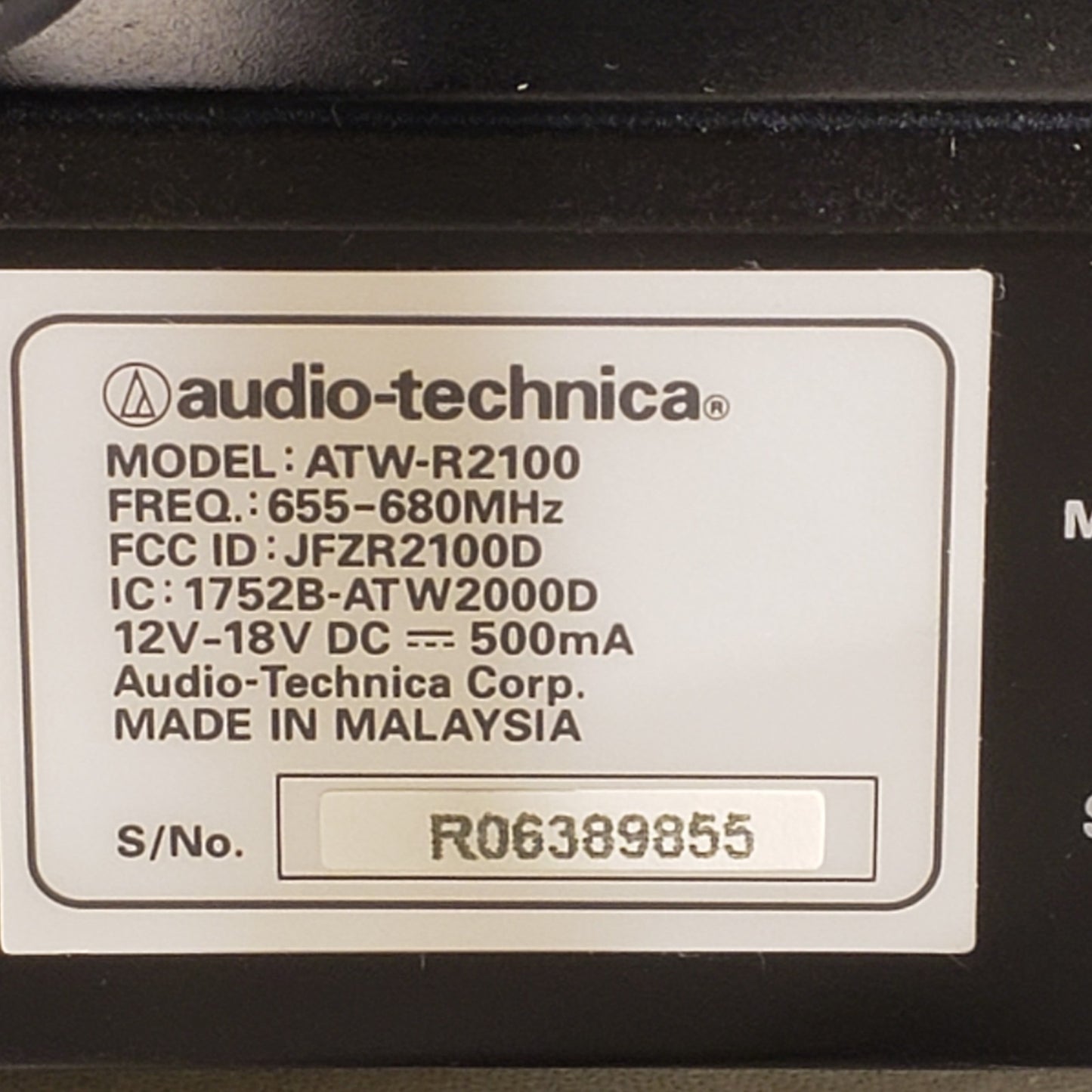Audio Technica ATW R2100 ATW T210 Shure ULX1-M1 Audio Wireless Mic RX & TX