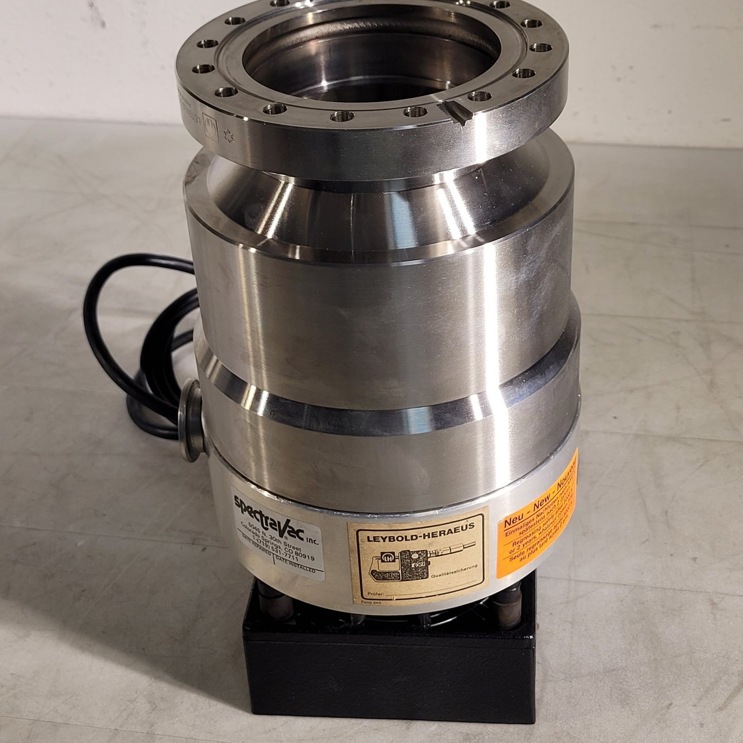Leybold Heraeus Turbovac 360 Turbo Vacuum Pump Conflat 6" CF CF100 DN100CF w Fan