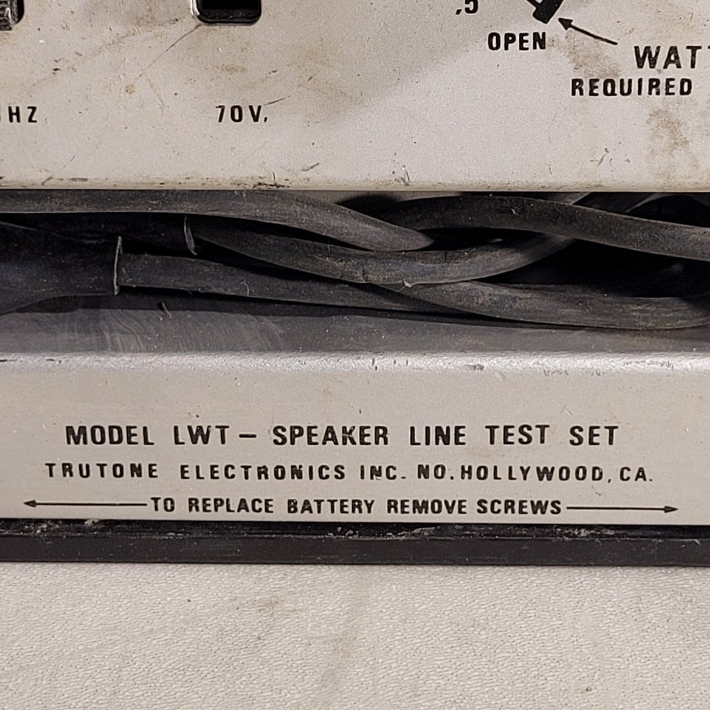 Vintage Raymer LWT Speaker Line Test Set Portable Battery Powered