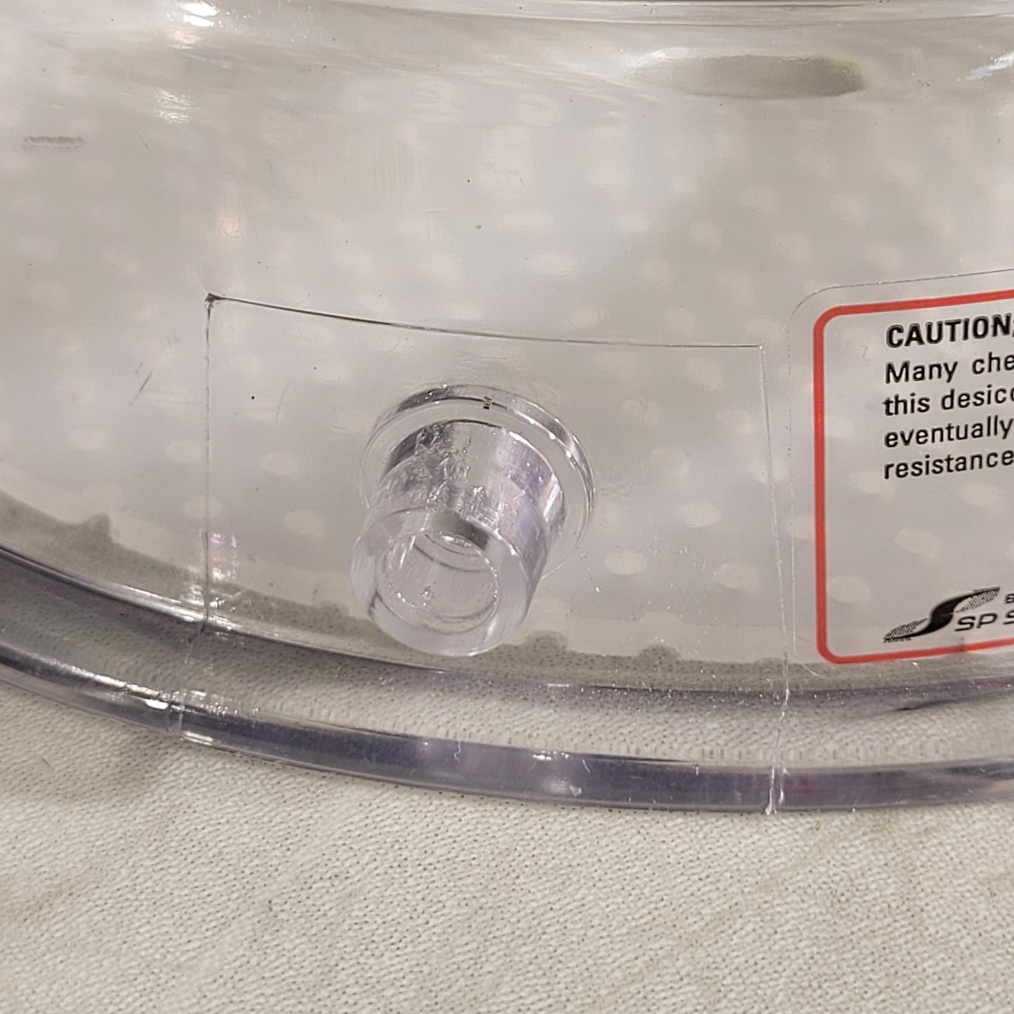 Bel-Art Space-Saver Polycarbonate Vacuum Desiccator Clear Lid SP Scienceware 9"