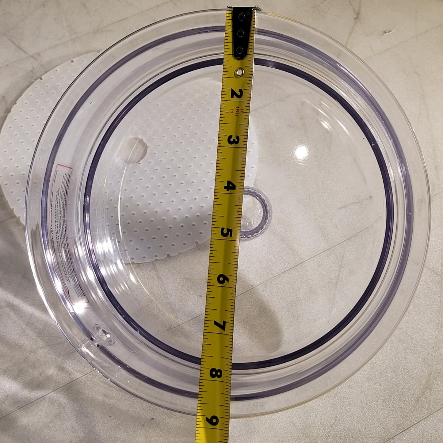 Bel-Art Space-Saver Polycarbonate Vacuum Desiccator Clear Lid SP Scienceware 9"