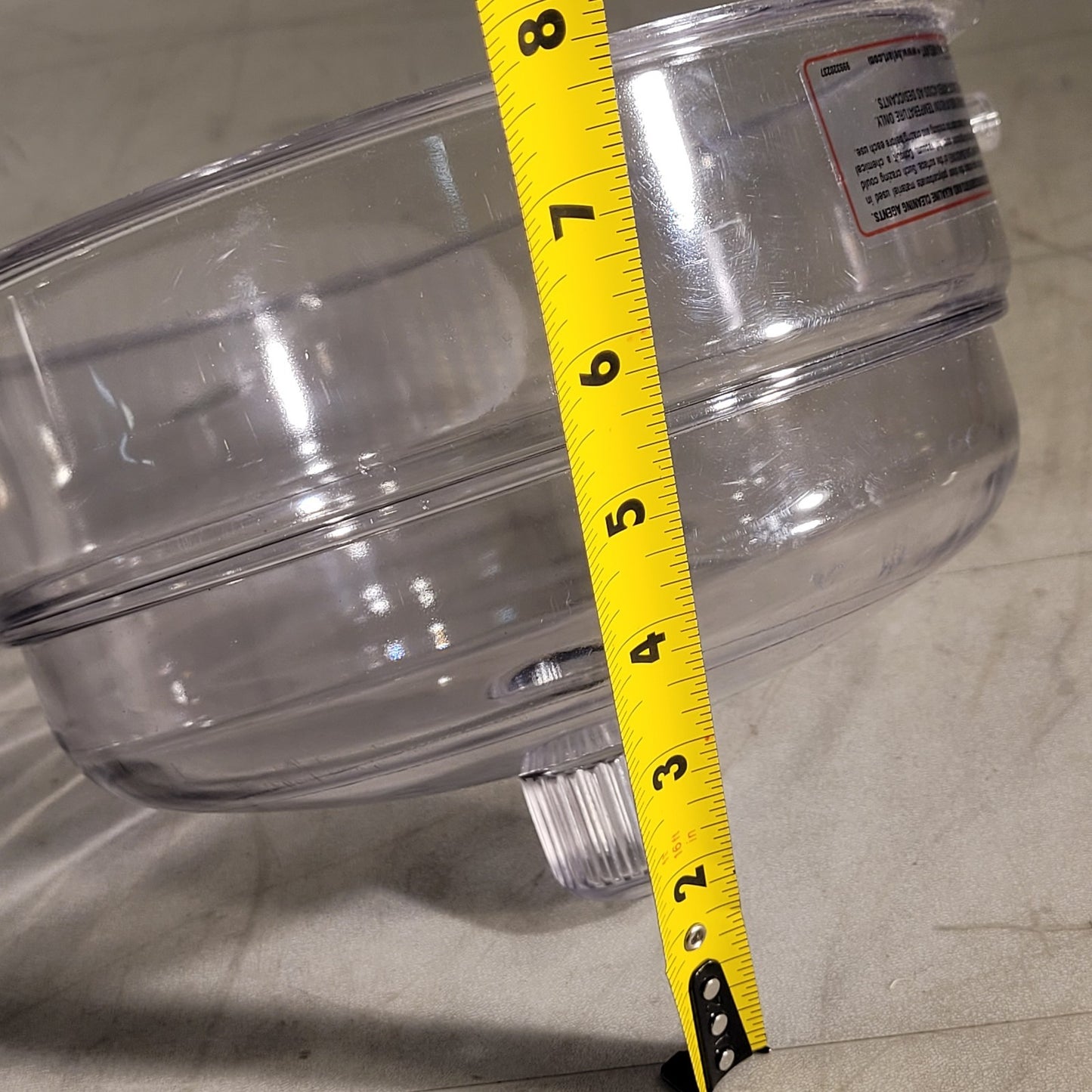 Bel-Art Space-Saver Polycarbonate Vacuum Desiccator Clear Lid SP Scienceware 9"