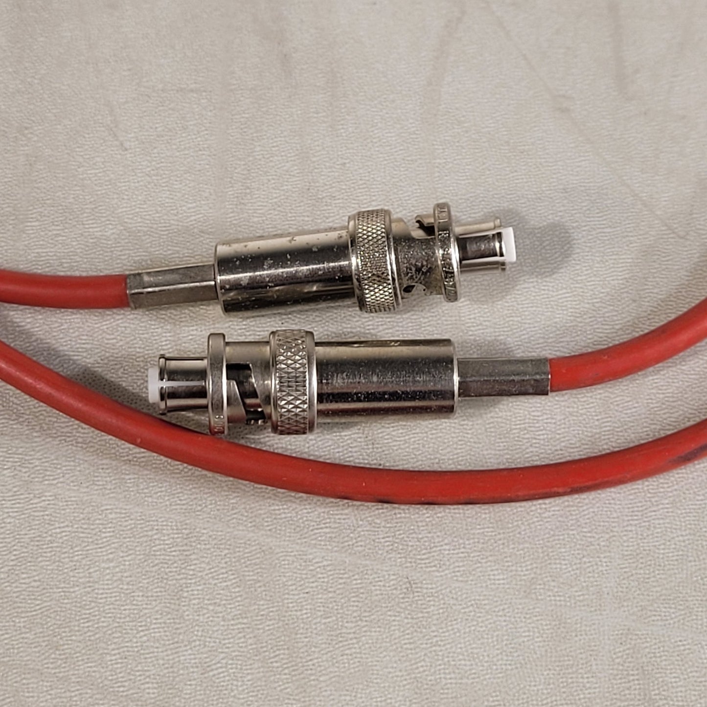 Radiall R 317 072 000 SHV Female Safe High Voltage Radio RF Red Cable 5ft 5kV