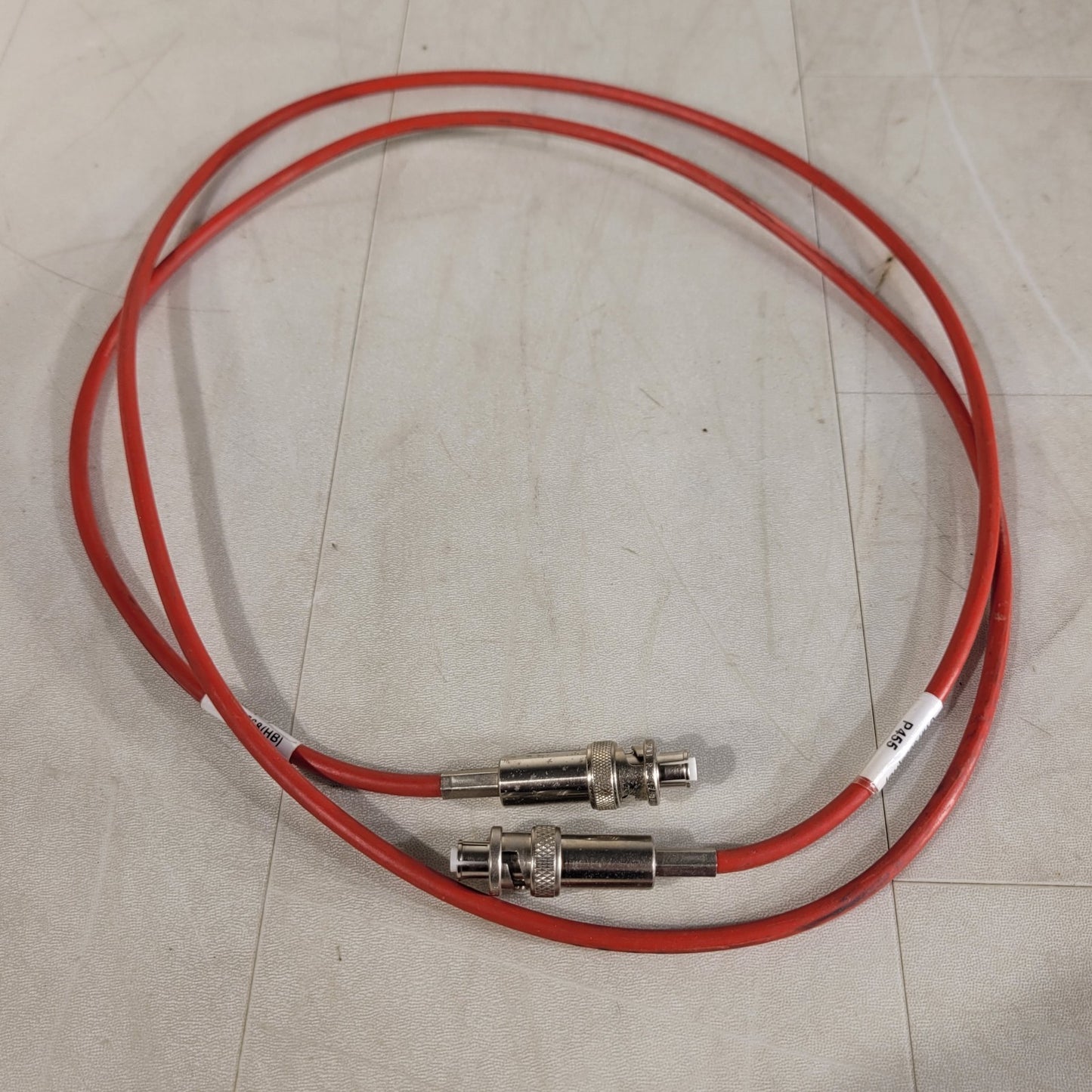 Radiall R 317 072 000 SHV Female Safe High Voltage Radio RF Red Cable 5ft 5kV