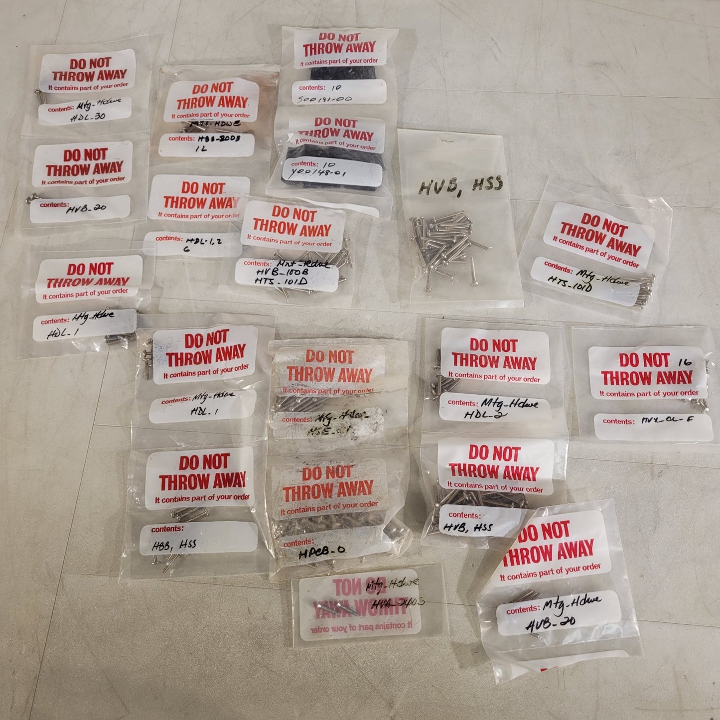 Large Lot Of Screws For HBB HSS HVB HDL HTS Hardware Ektacom CallCare Fischer Be