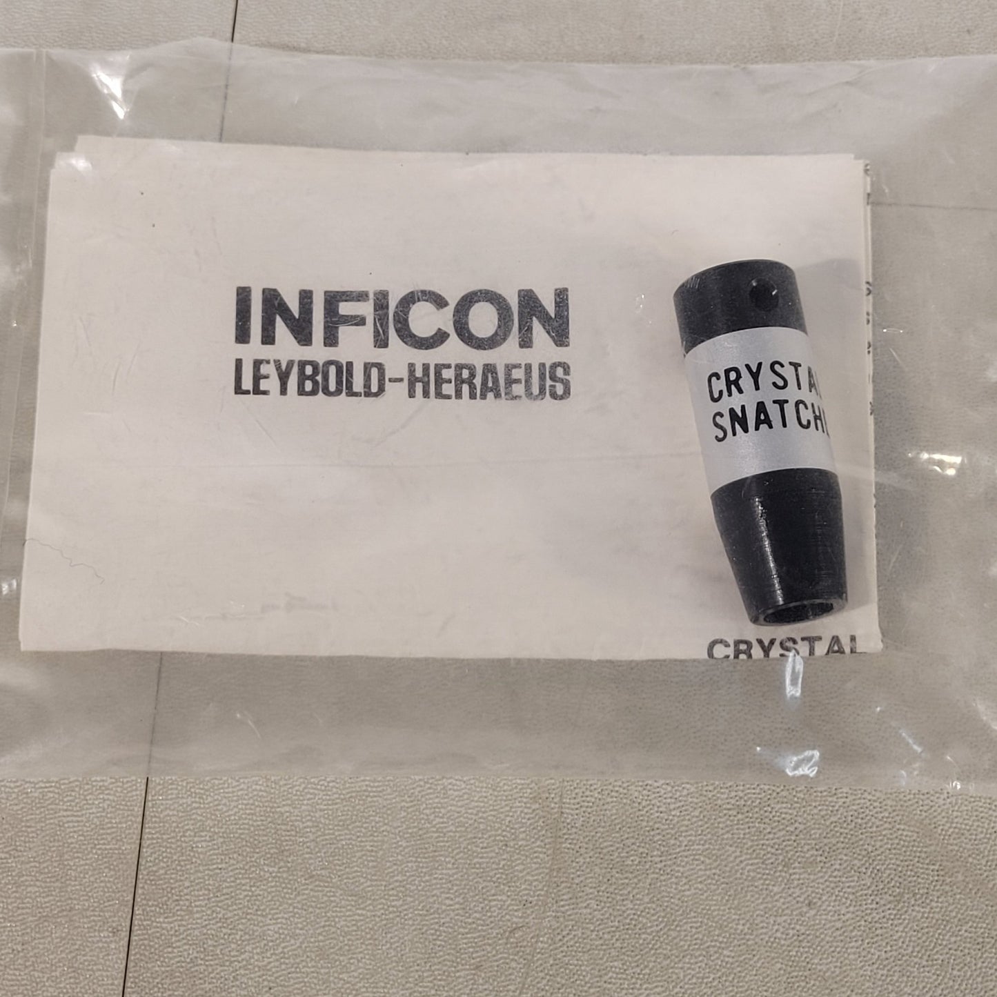 Inficon Leybold-Heraeus Crystal Snatcher 5/16 Max Crystal Diameter 2 3/4" Length