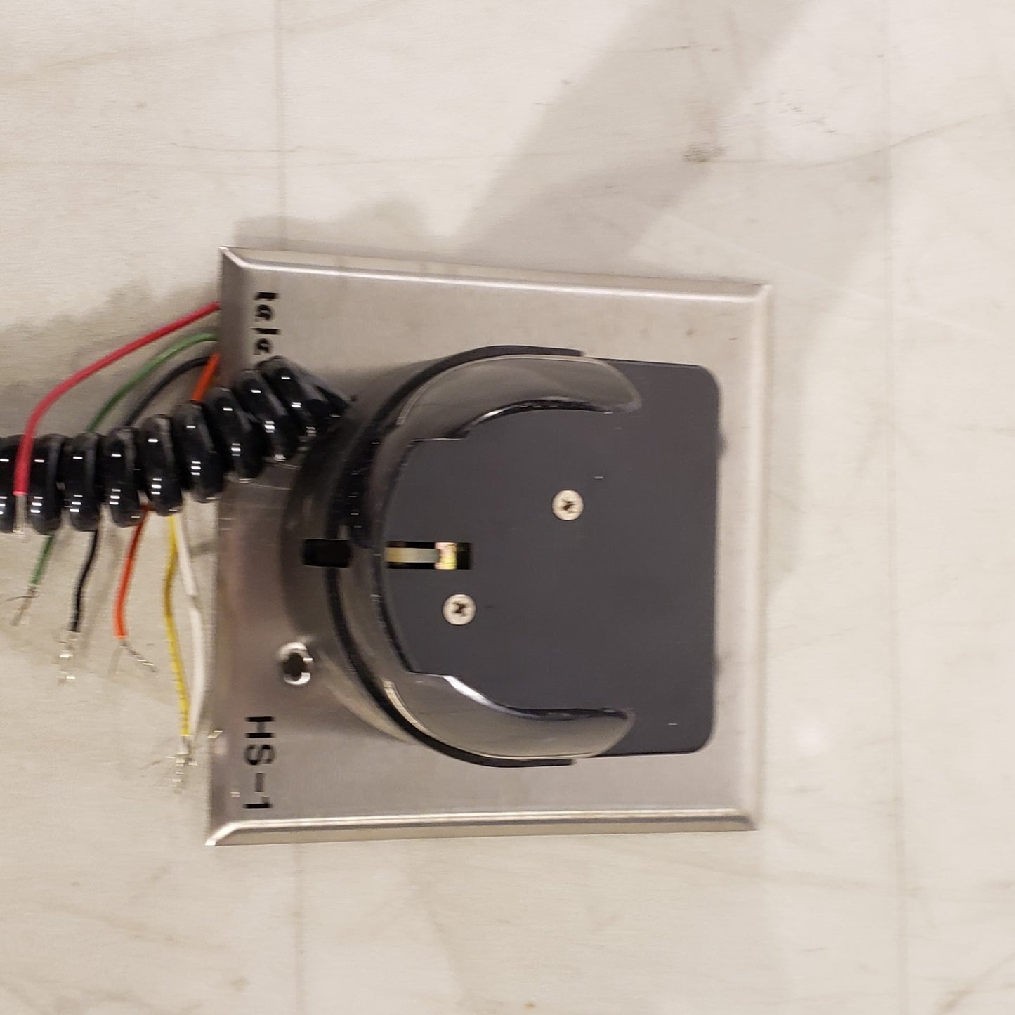 Telecor HS-1 Corded Phone Wall Hung Mounted Headset For Telecom System