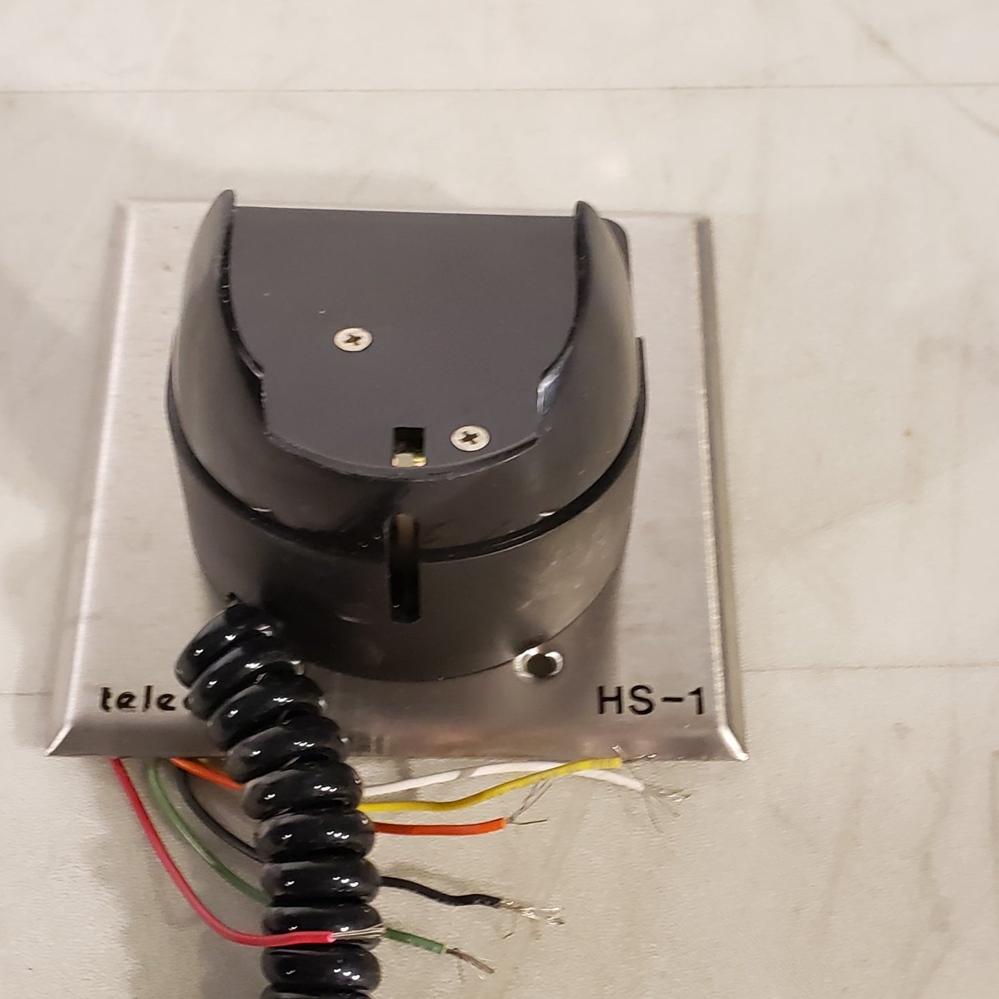Telecor HS-1 Corded Phone Wall Hung Mounted Headset For Telecom System