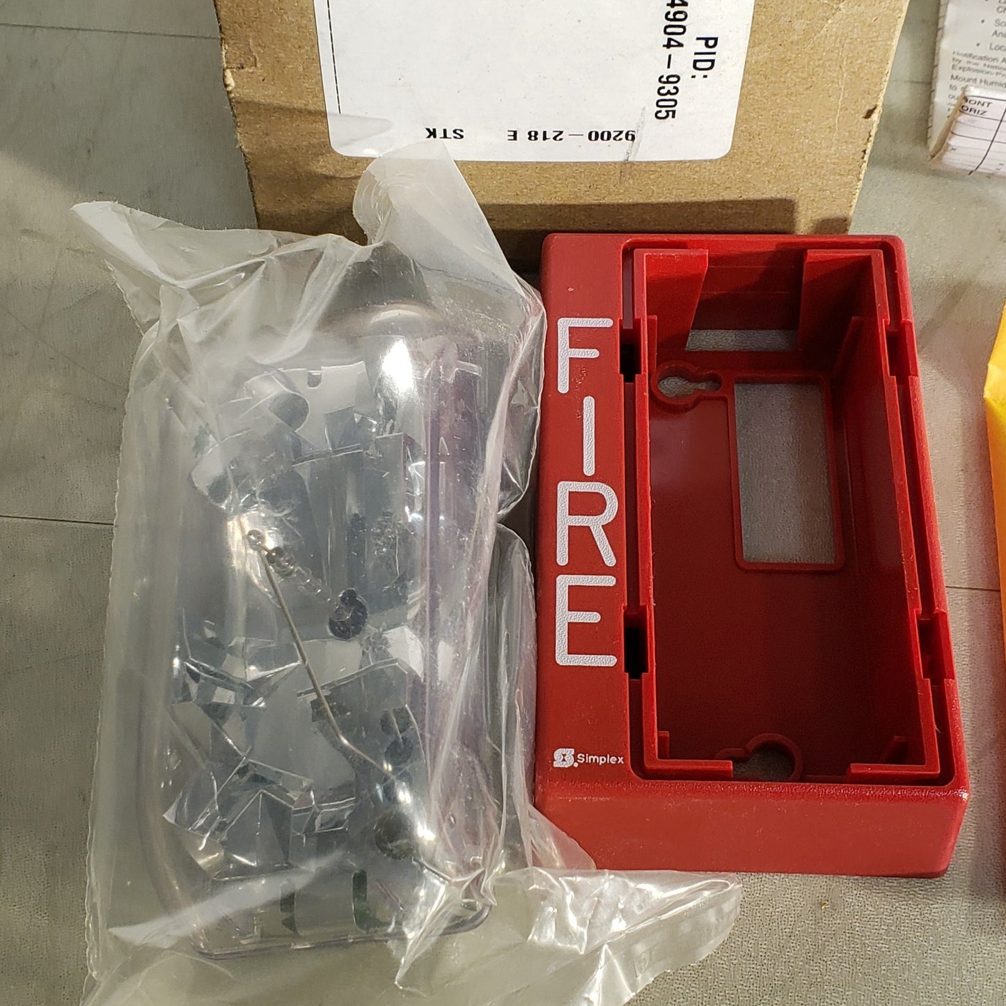 Simplex 4904 Fire Simplex 4904-9305 Strobe Light Box